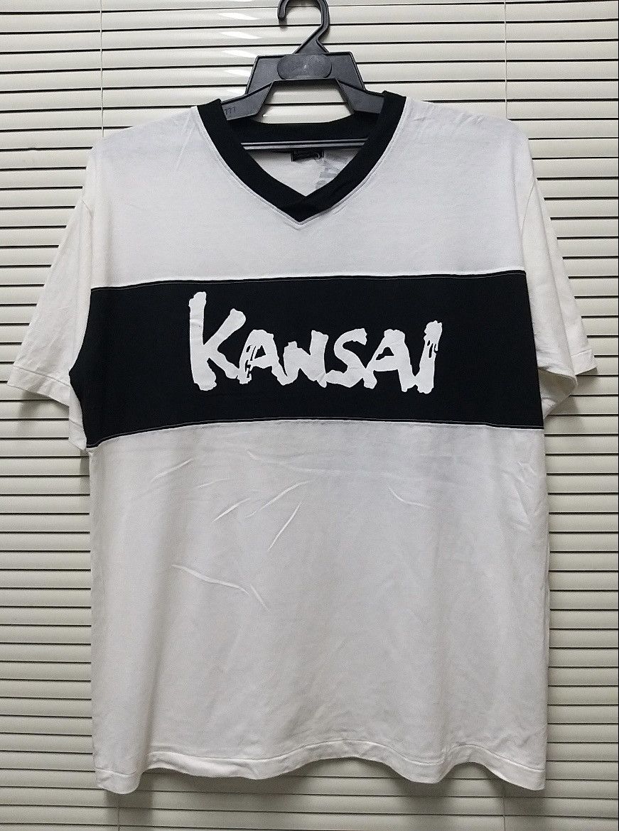 Kansai Yamamoto VINTAGE KANSAI YAMAMOTO BIG SPELL V-NECK T SHIRT Size US L / EU 52-54 / 3 - 1 Thumbnail