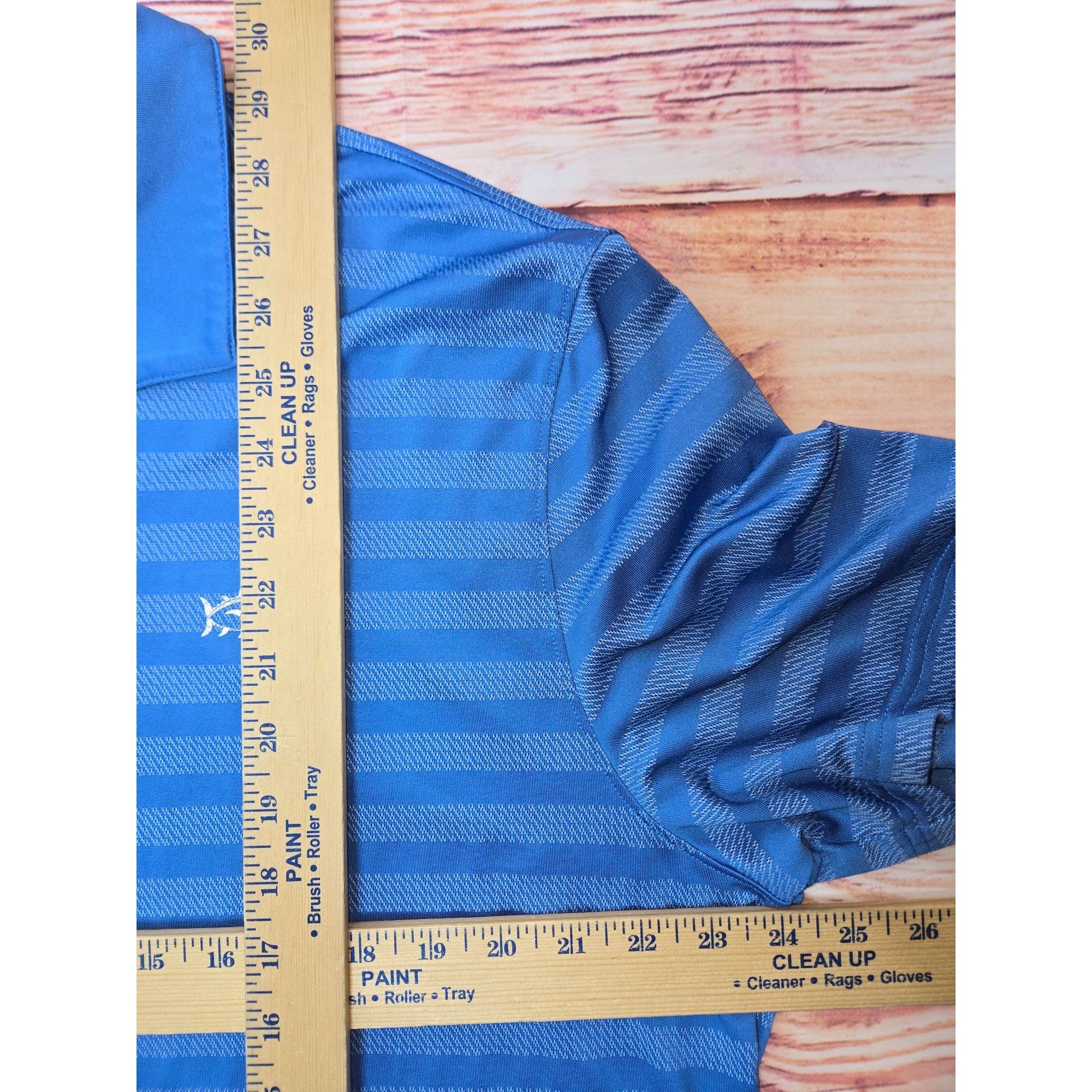 Southern Tide Southern Tide Mens XL Blue Vented Striped Polo Shirt Size US XL / EU 56 / 4 - 7 Thumbnail