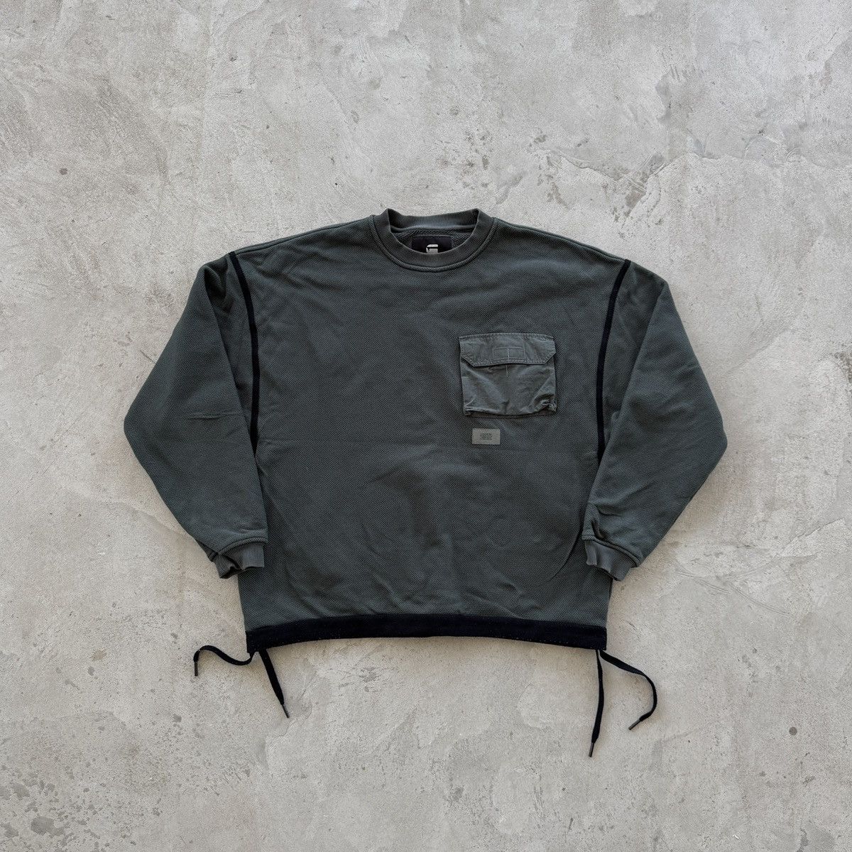 G-Star G Star Raw Heavyweight Military Style Baggy Sweatshirt Y2K Size US XL / EU 56 / 4 - 1 Thumbnail