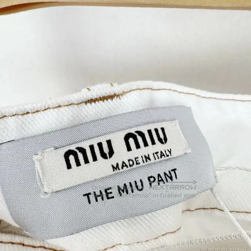 Miu Miu Miu Miu White Cotton Women's Shorts . Size 23" - 4 Thumbnail