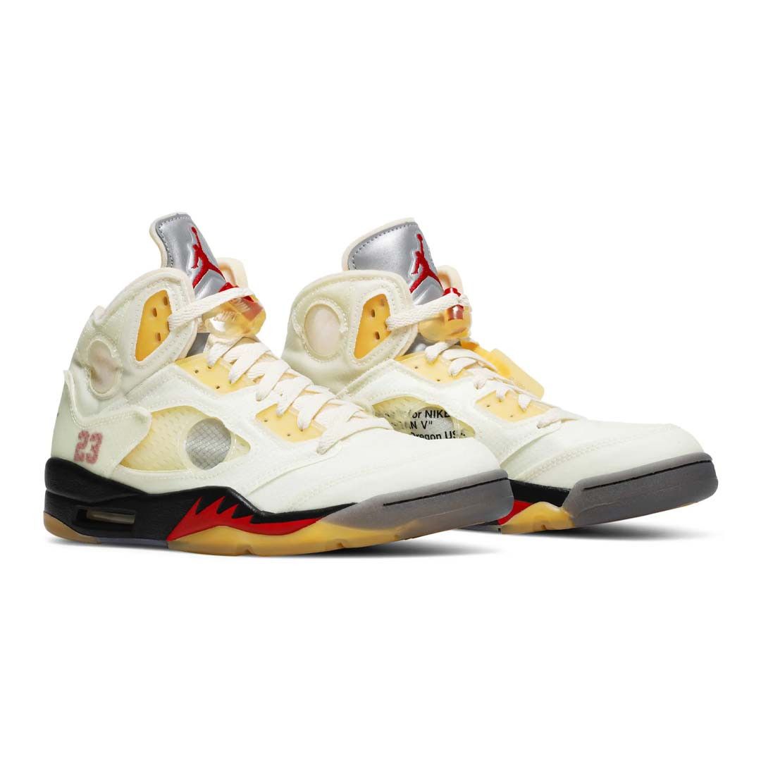 Jordan Brand Air Jordan x Off-White 5 SP 'Sail' Size US 14 / EU 47 - 1 Thumbnail