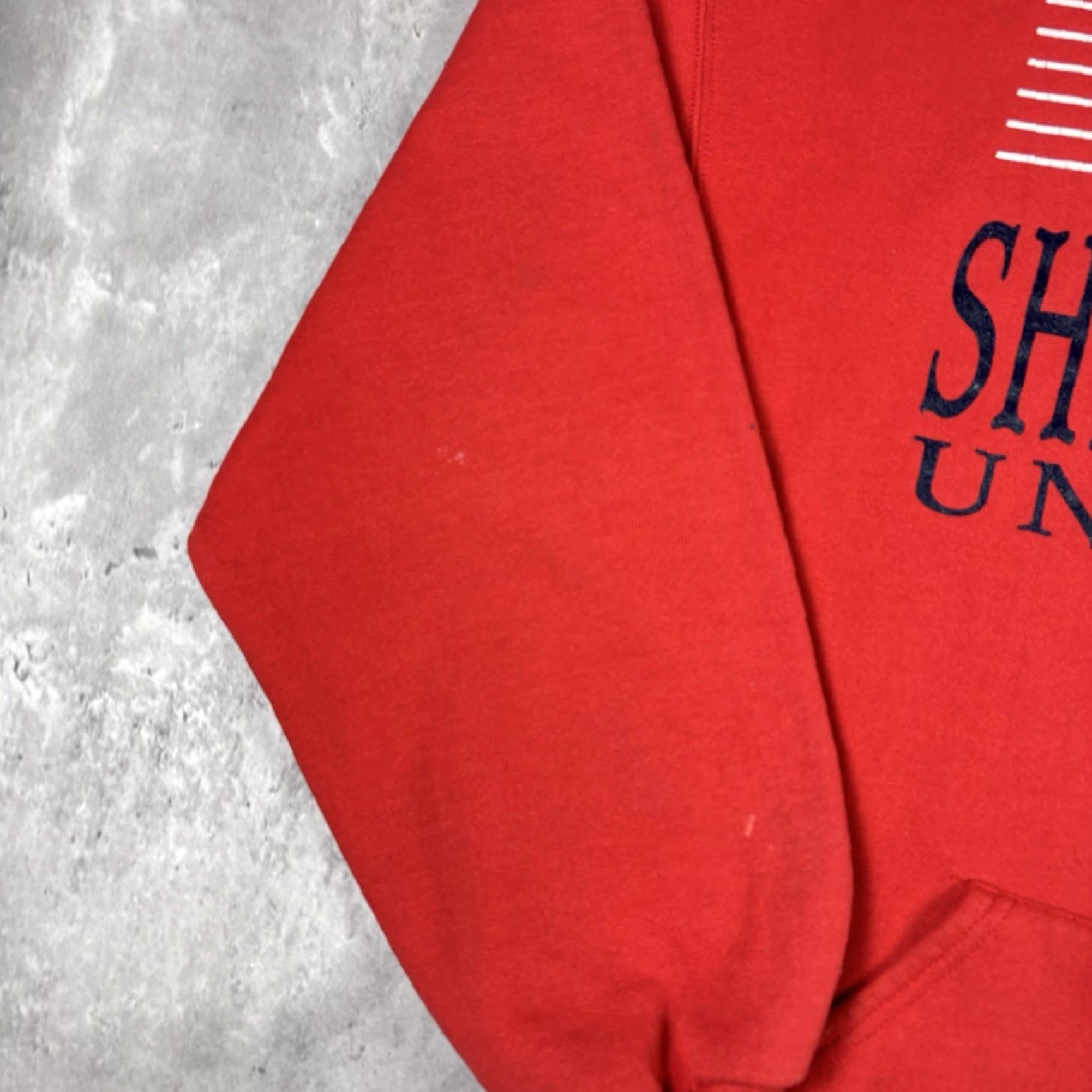 Russell Athletic VINTAGE 90s Russell Athletic Red Hoodie Mens L Graphic Print Pullover Heavyweight Logo 90s Size US L / EU 52-54 / 3 - 6 Thumbnail
