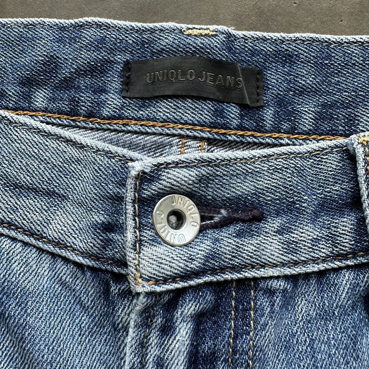 Japanese Brand Vintage Japanese Distressed Faded Denim Jean Pant W34 Size US 34 / EU 50 - 6 Thumbnail