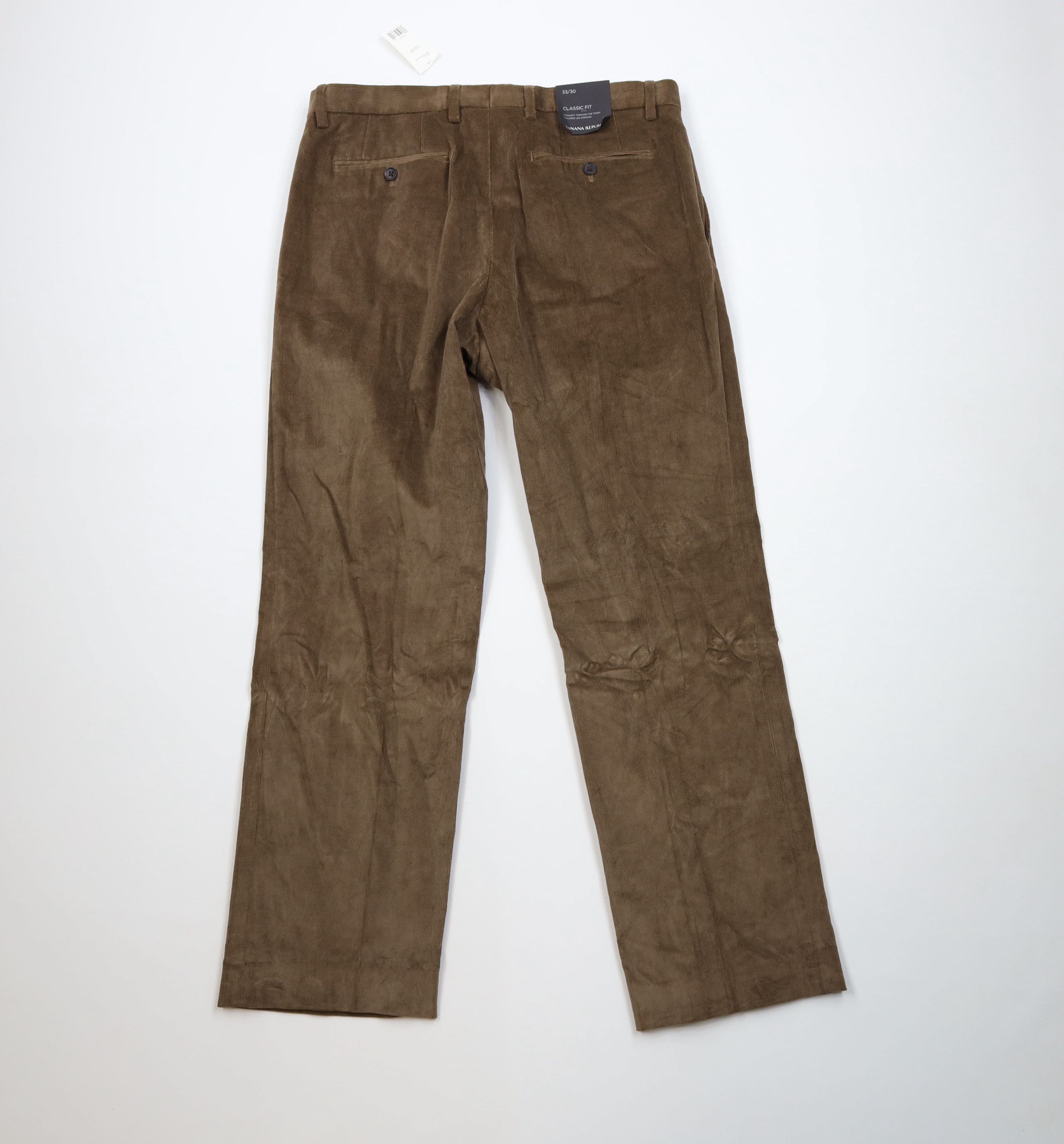 Banana Republic New Banana Republic Fit Stretch Corduroy Chino Pants Brown Size US 33 - 9 Thumbnail