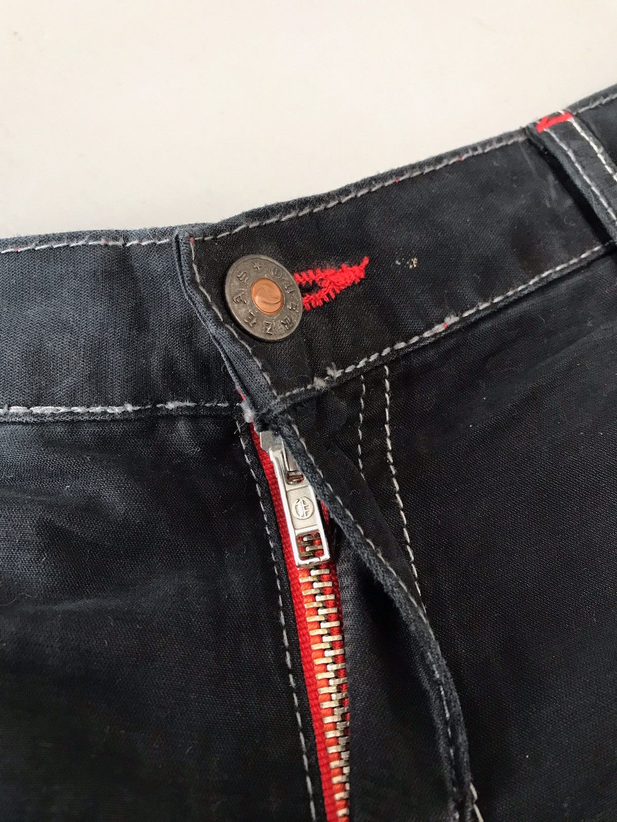 JNCO × Southpole × Vintage Vintage oierzeas spell out embroidered denim Size US 35 - 8 Thumbnail