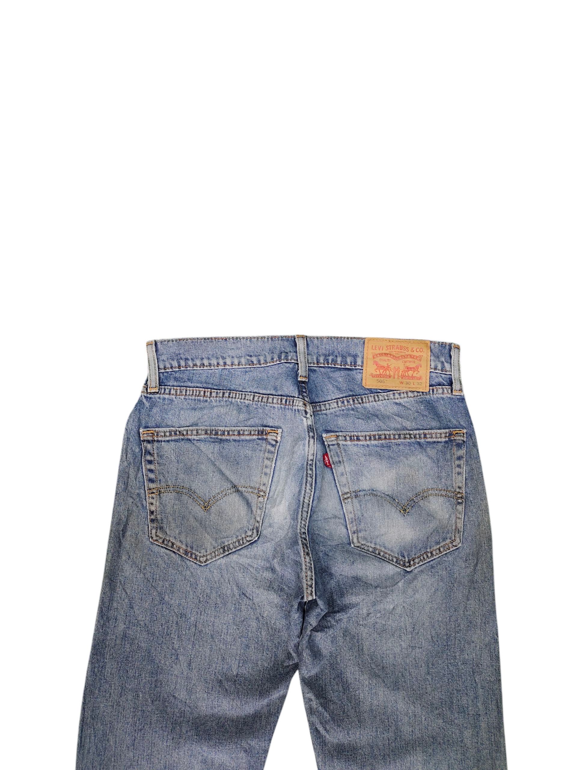 Levi's Vintage Clothing Vintage Levis 505 Clawmark Distress Sand Wash Denim Jeans Size US 30 / EU 46 - 9 Thumbnail