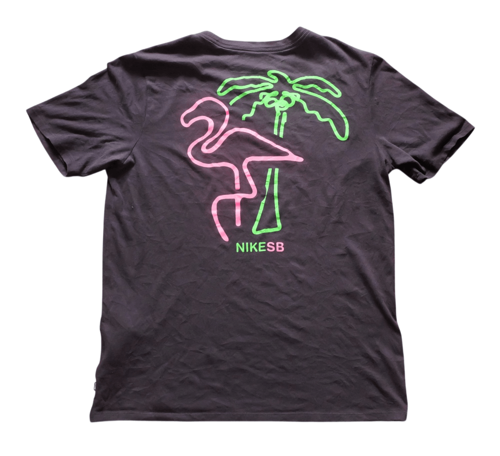 Nike SB Nike SB T-Shirt Black Neon Back Graphic Dri-FIT Size US L / EU 52-54 / 3 - 1 Thumbnail