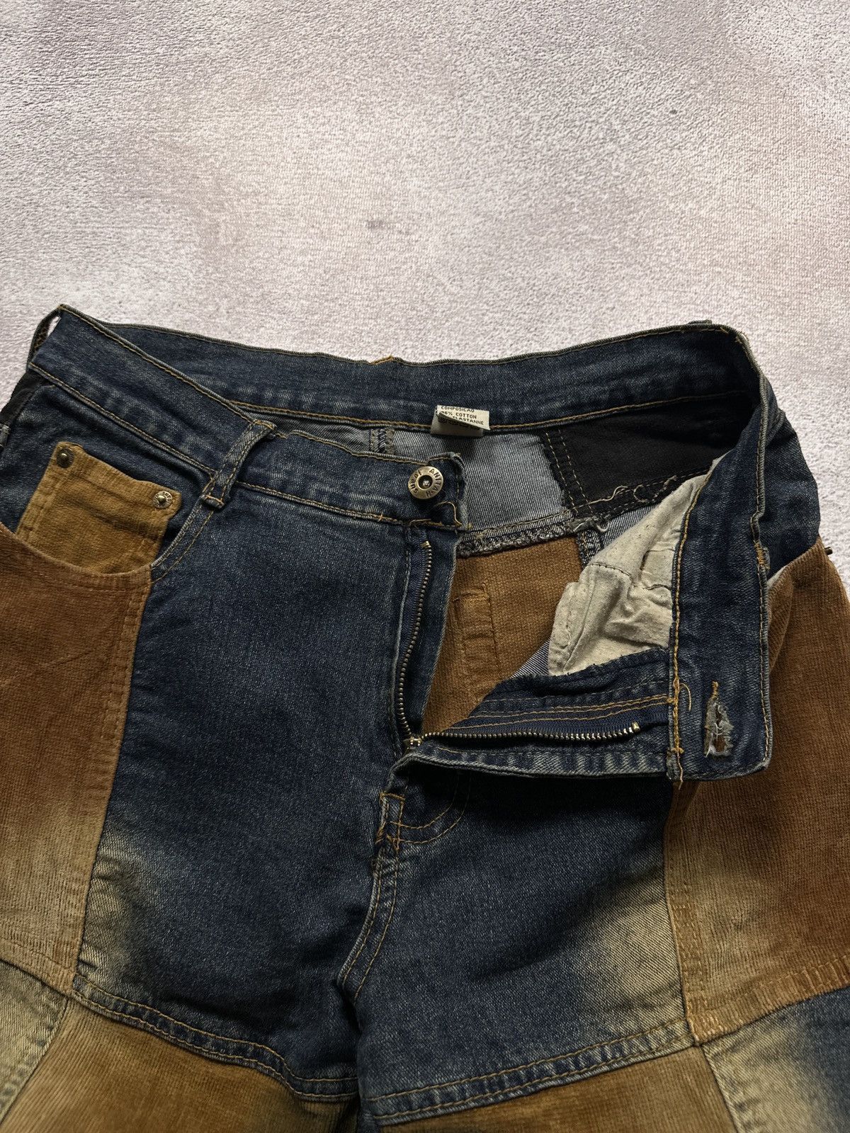 If Six Was Nine Y2K LGB IfSixWasNine Style Patchwork Flared Denim Jeans Size US 29 - 7 Thumbnail