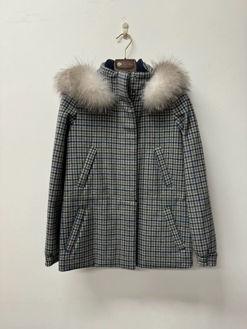 Loro Piana LORO PIANA Ski fox fur collar coat Size XXS / US 00 / IT 34 - 1 Thumbnail
