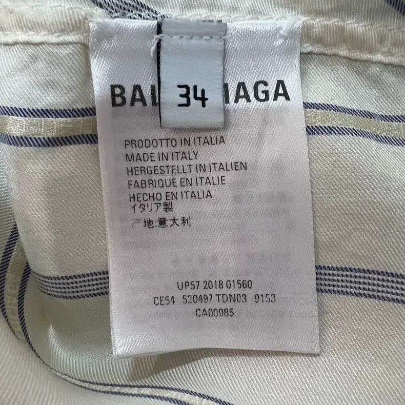 Balenciaga Balenciaga Back letter logo silk ribbon shirt Size XXS / US 00 / IT 34 - 4 Thumbnail