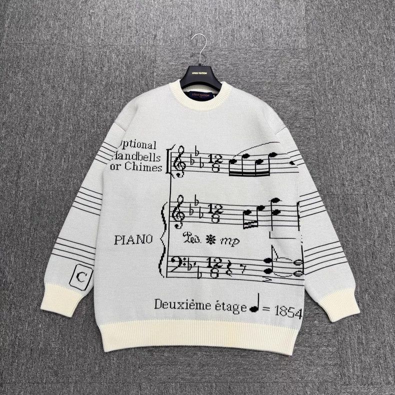 Louis Vuitton Louis Vuitton Music Sheet Wool Sweater Size US XS / EU 42 / 0 - 1 Thumbnail