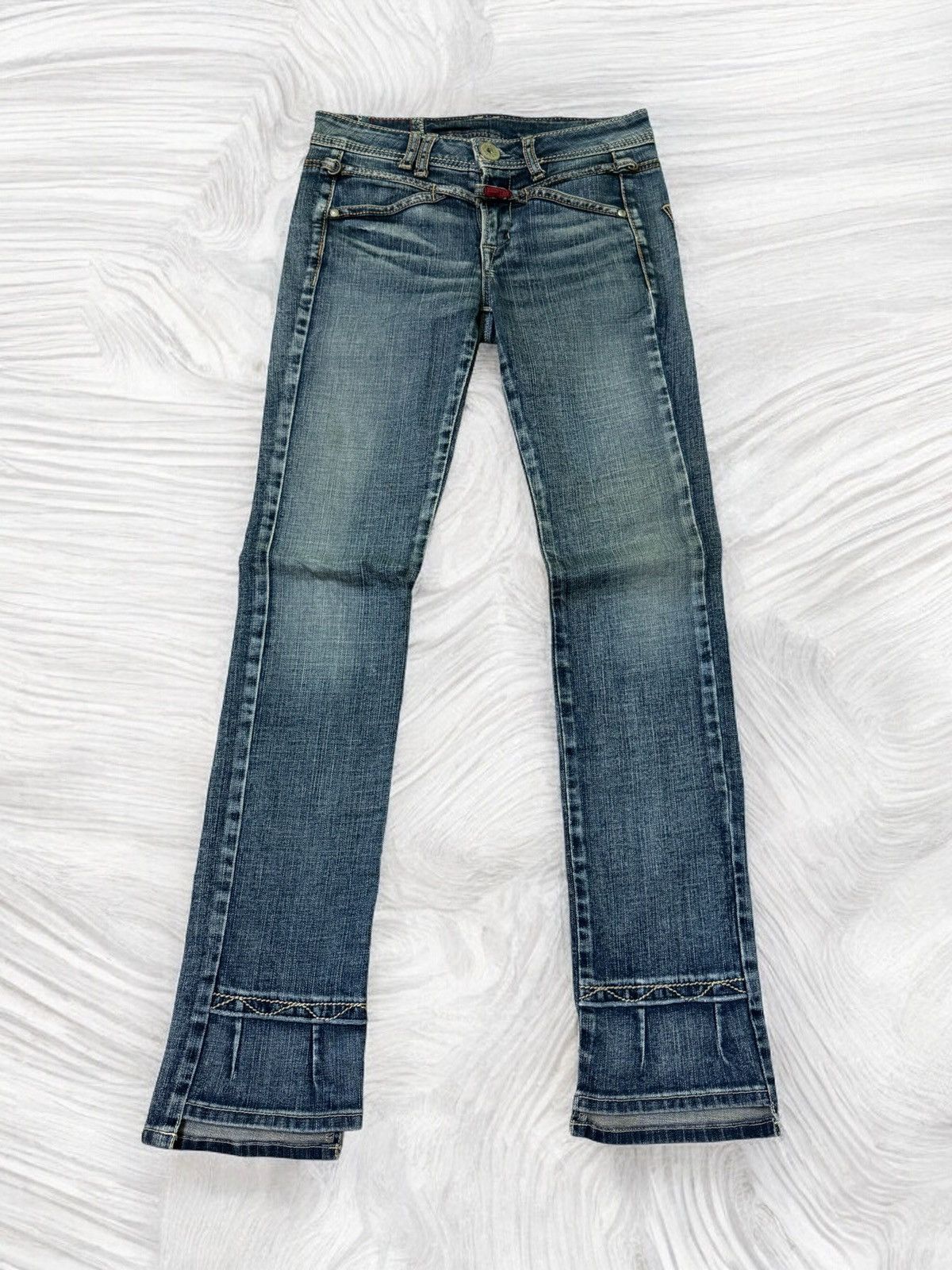 Designer × Marithe + Francois Girbaud SKINNY RARE LEGS MARITHE FRANCOIS GIRBAUD LOW RISE DENIM Size US 28 / EU 44 - 1 Thumbnail