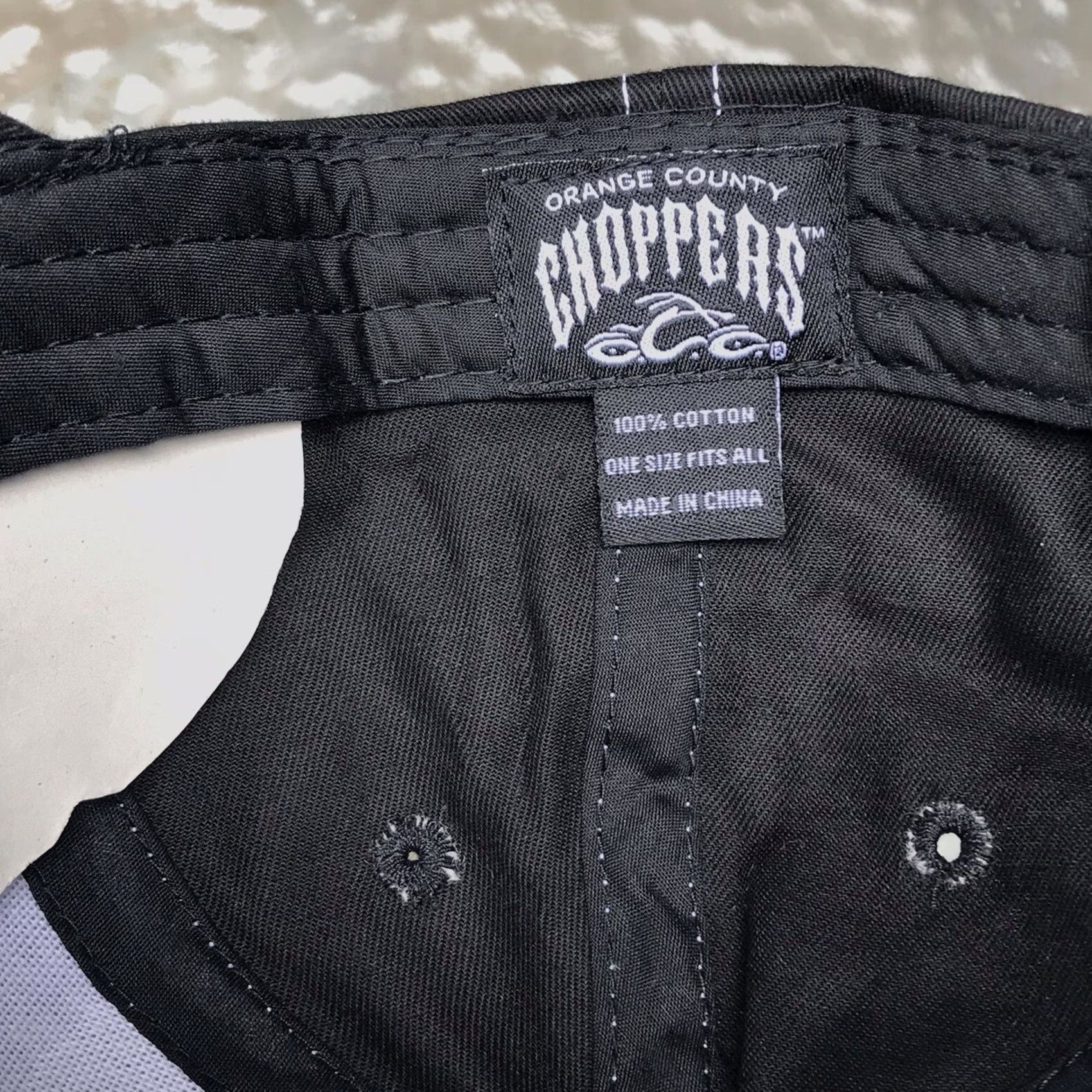 Vintage Choppers Baseball Cap Hat Unisex Adults OS Black Adjustable Cotton 100% USA Motorcycle Biker Dad Classic Vintage: No Size ONE SIZE - 4 Thumbnail