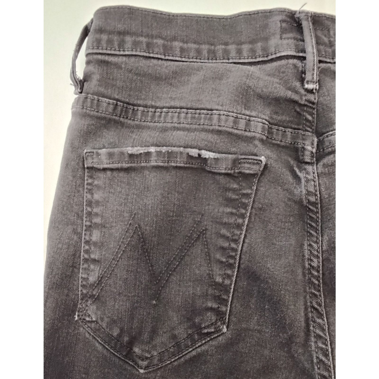 MOTHER Mother The Stunner Ankle Step Fray Jeans Women's 28 Black Size 28" / US 6 / IT 42 - 9 Thumbnail