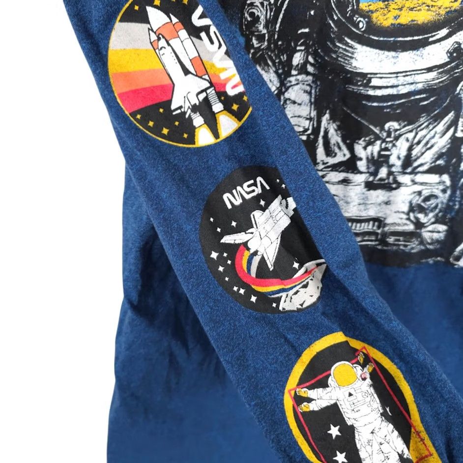 Vintage NASA T Shirt Mens Size Medium Blue Space Shuttle Travel Astronaut Size US M / EU 48-50 / 2 - 6 Thumbnail