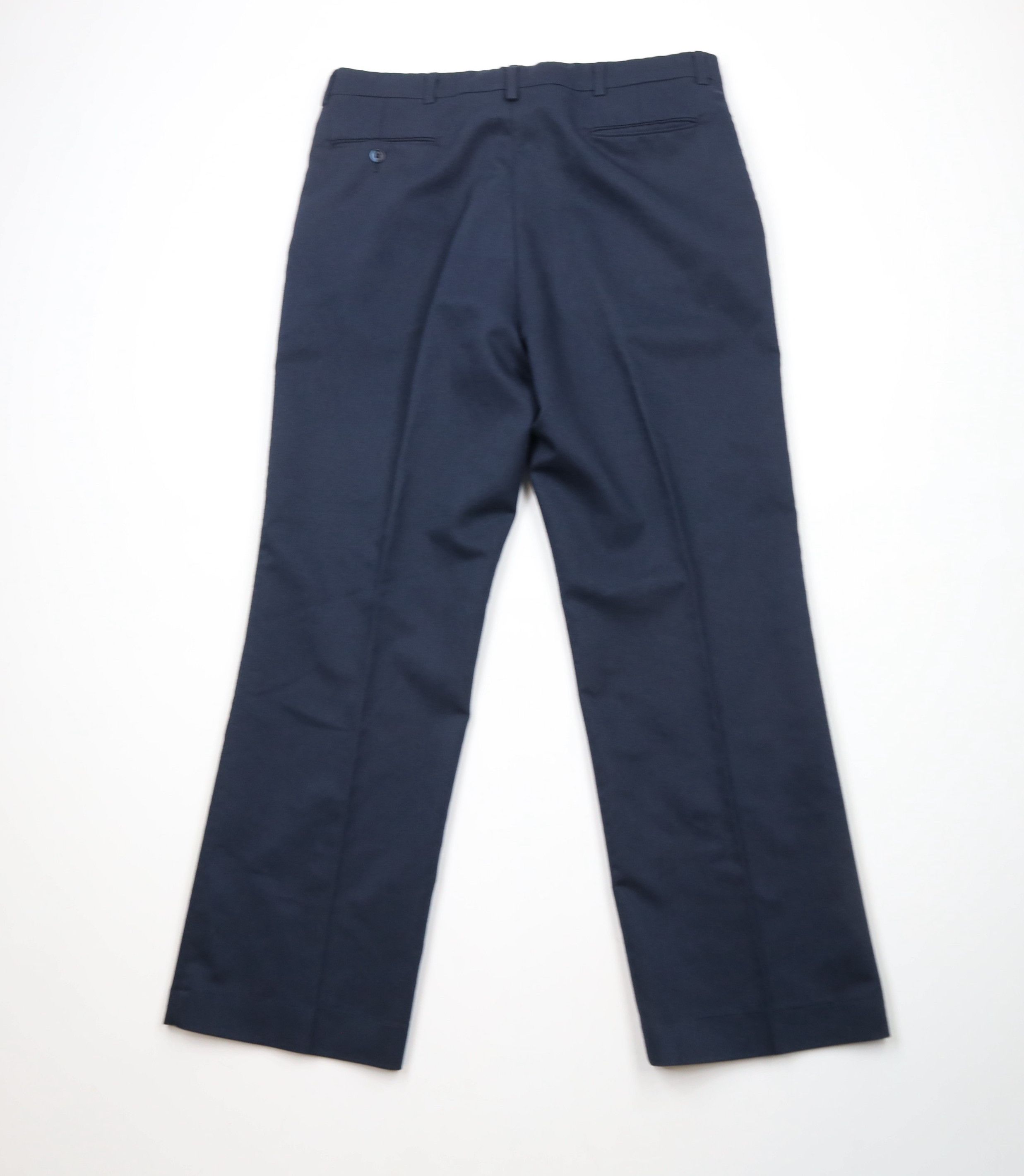 Vintage Vintage 70s Streetwear Flared Wide Leg Chino Pants Blue Size US 36 / EU 52 - 9 Thumbnail