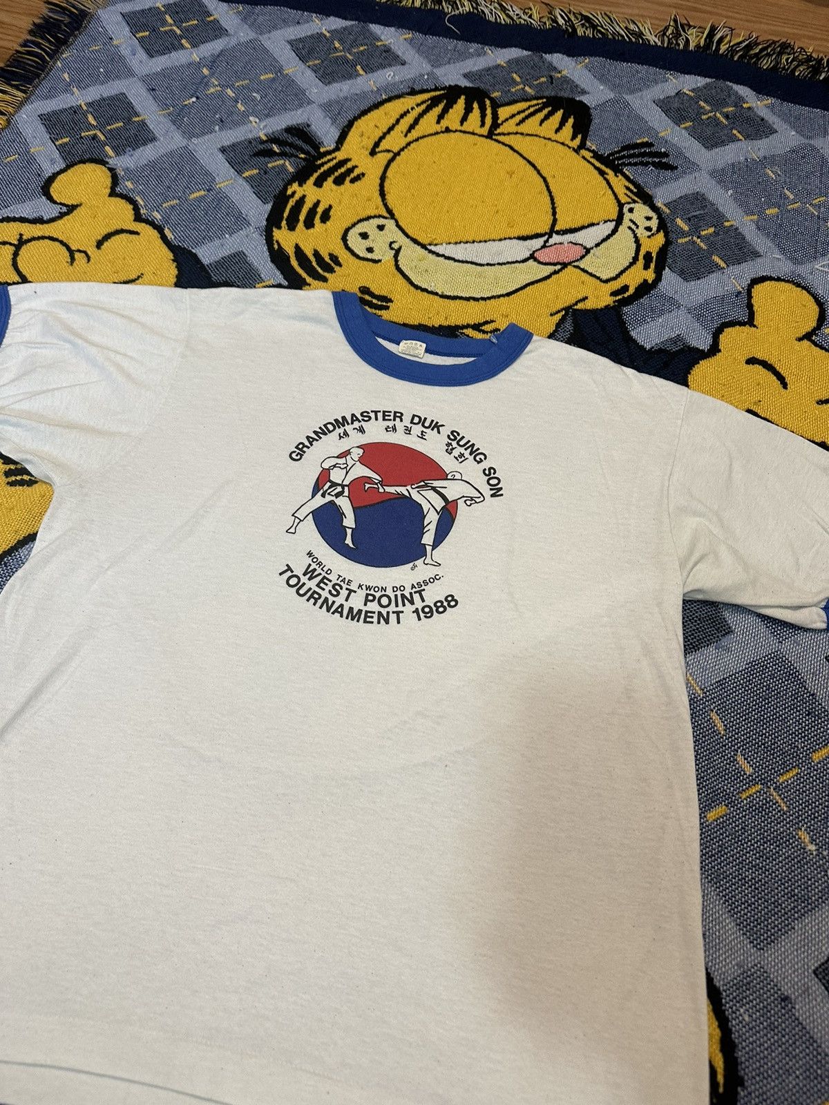 Vintage Vintage 80s Screenstar Tae Kwon Do T-Shirt Size US XL / EU 56 / 4 - 2 Thumbnail