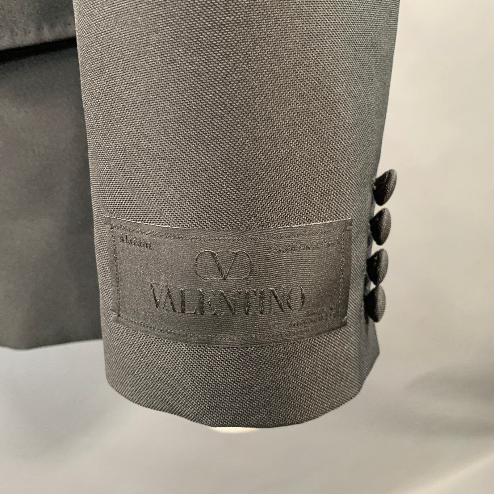 Valentino VALENTINO Size 38 Double Breasted Peak Lapel Sport Coat Size 38R - 6 Thumbnail