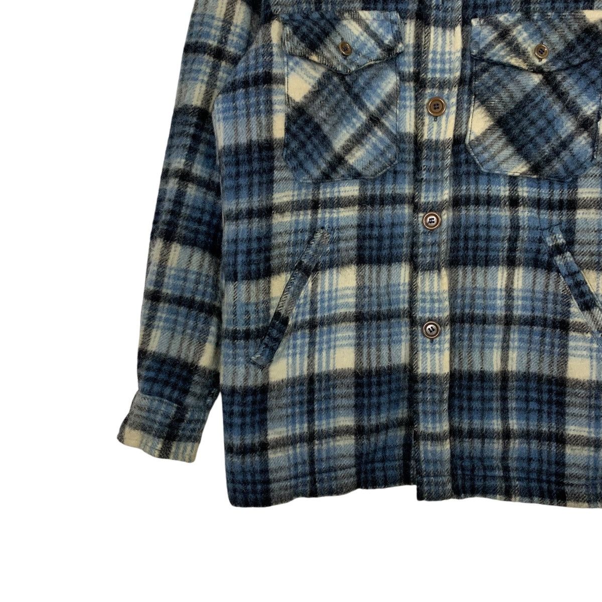Van 90’s VAN JAC Workwear Blue Tartan Flannel Jacket #2303-C102 Size US L / EU 52-54 / 3 - 3 Thumbnail