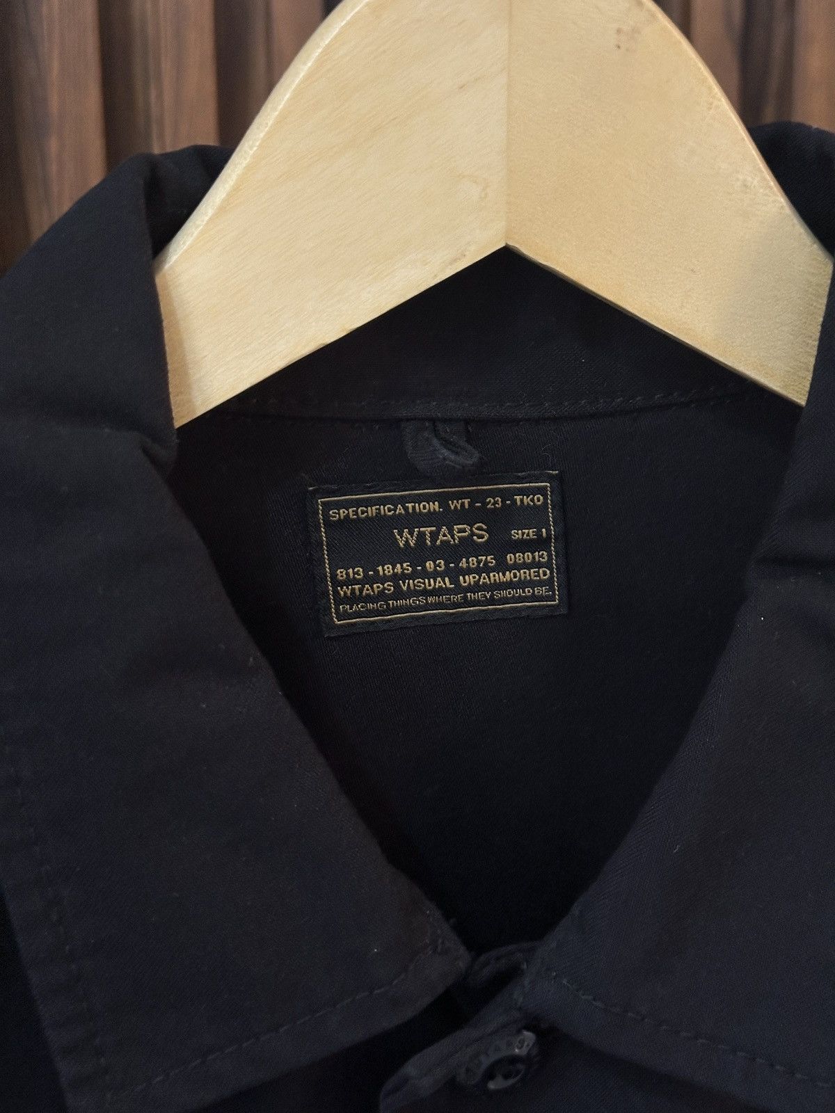 Wtaps WTAPS Jungle L/S Shirt. Nico. Satin "Black" size 1 Size US S / EU 44-46 / 1 - 3 Thumbnail