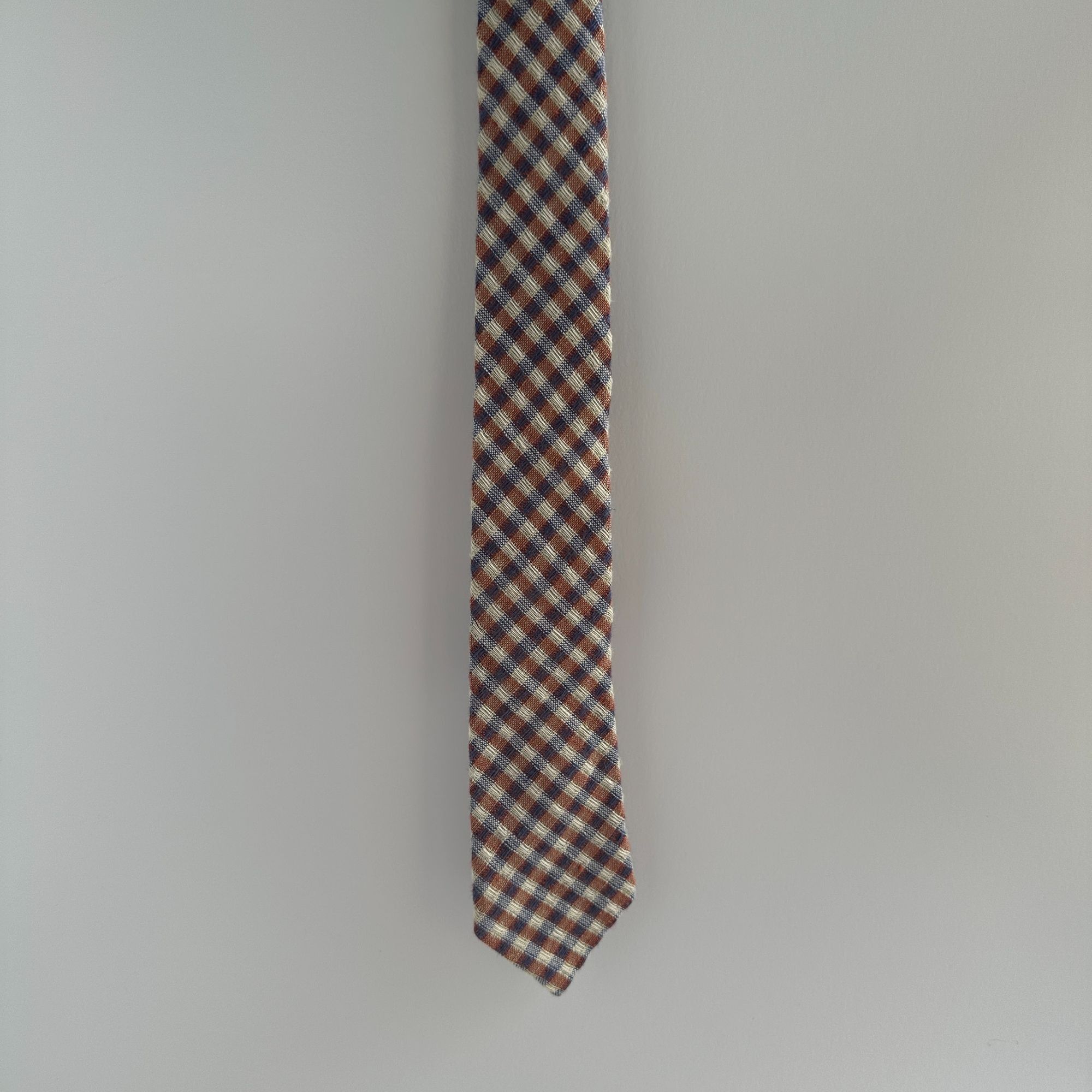 Other Vintage Everett Plaid Cotton Tie 60"L X 2.5"W Made In USA Re Size ONE SIZE - 8 Thumbnail