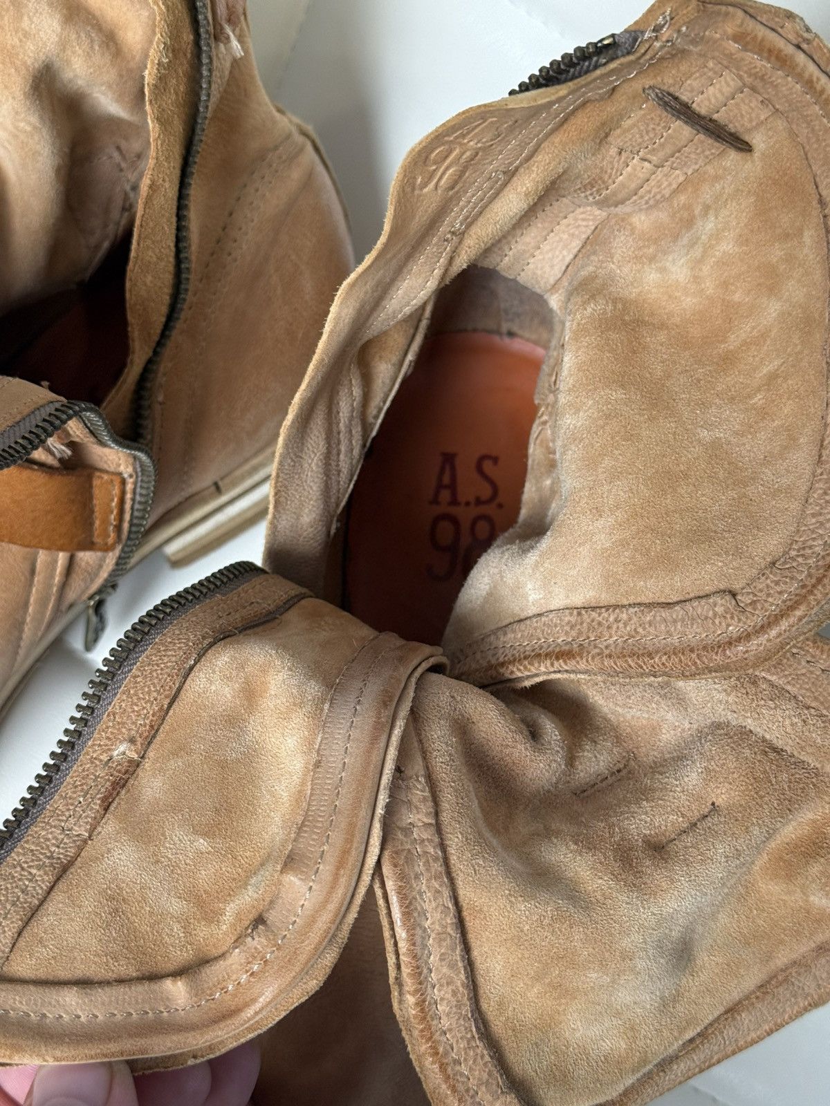 A.S.98 A.S.98 Airstep Brown Leather Strap Buckle Avant-Garde Boots Size US 10 / EU 43 - 22 Thumbnail
