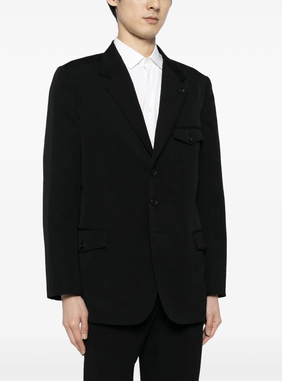 Yohji Yamamoto Yohji Yamamoto Pour Homme - Double Left Peaked Jacket Size US L / EU 52-54 / 3 - 7 Thumbnail