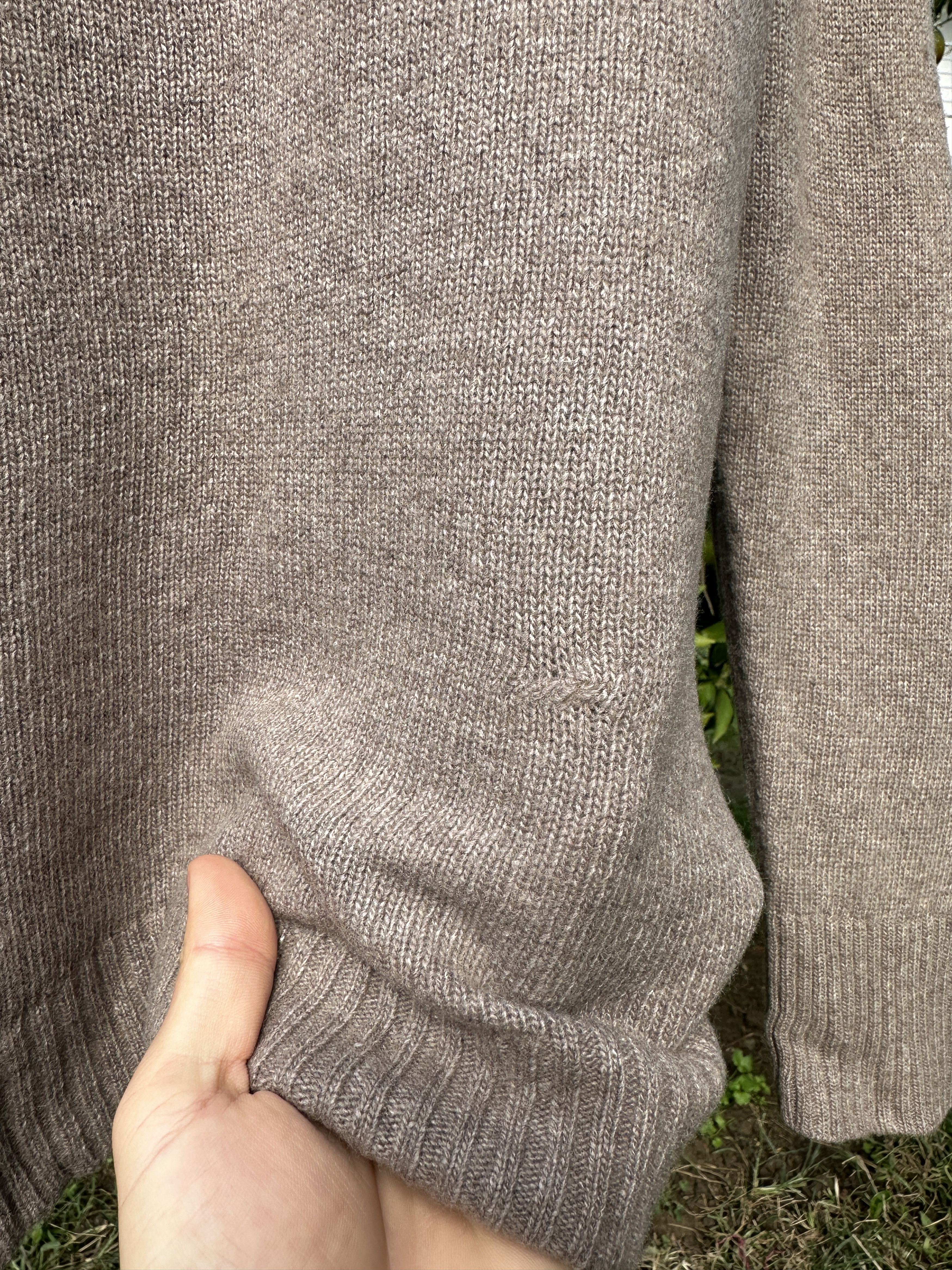 Other Jenni Kayne Taupe Cardigan Knit Cashmere Wool Size 2XL Size XXL / US 16-18 / IT 52-54 - 14 Thumbnail