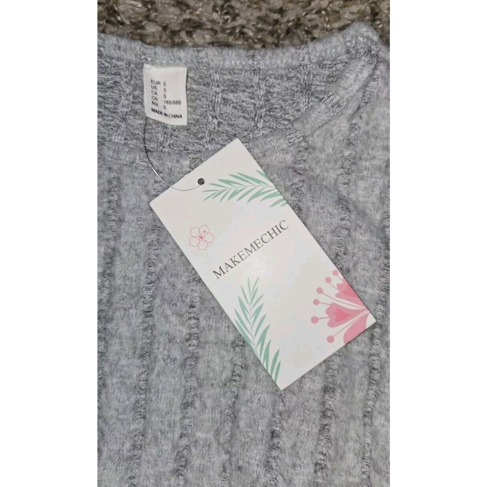 Forever 21 × Shein Make Me Chic 2 Pc Crop Top Ruched Knit Maxi Skirt S Soft Set Size S / US 4 / IT 40 - 8 Thumbnail