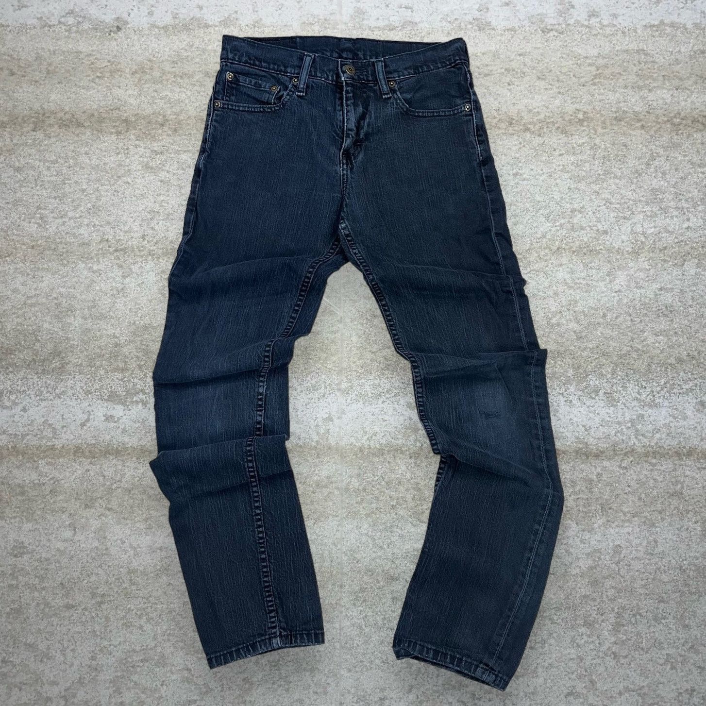 Levi's Vintage Y2K Levis 511 Jeans 29x32 Slim Dark Navy Blue Wash Size US 29 - 2 Thumbnail