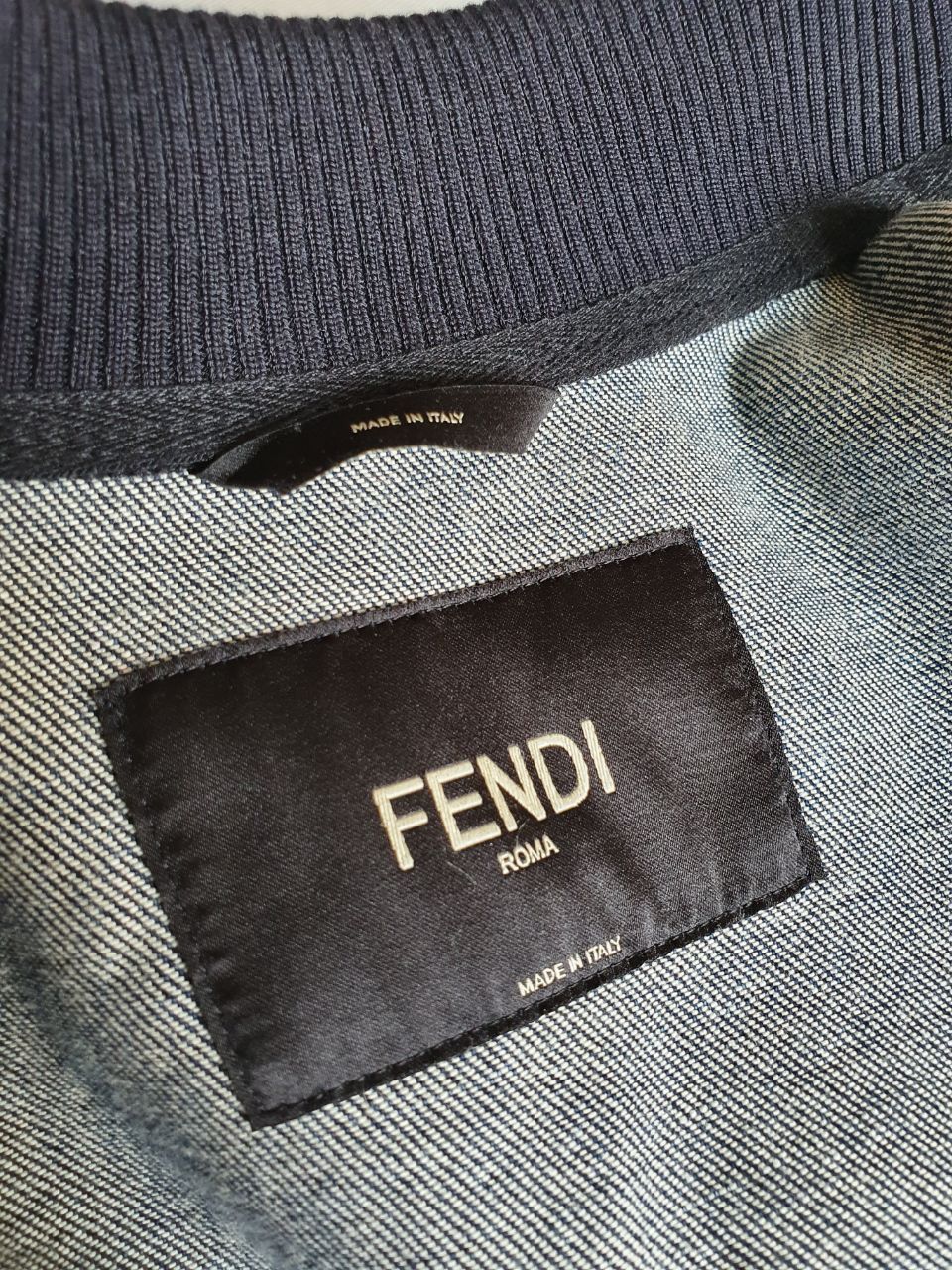 Fendi Fendi x Fila Big Logo Denim Jacket Coat Size US L / EU 52-54 / 3 - 15 Thumbnail