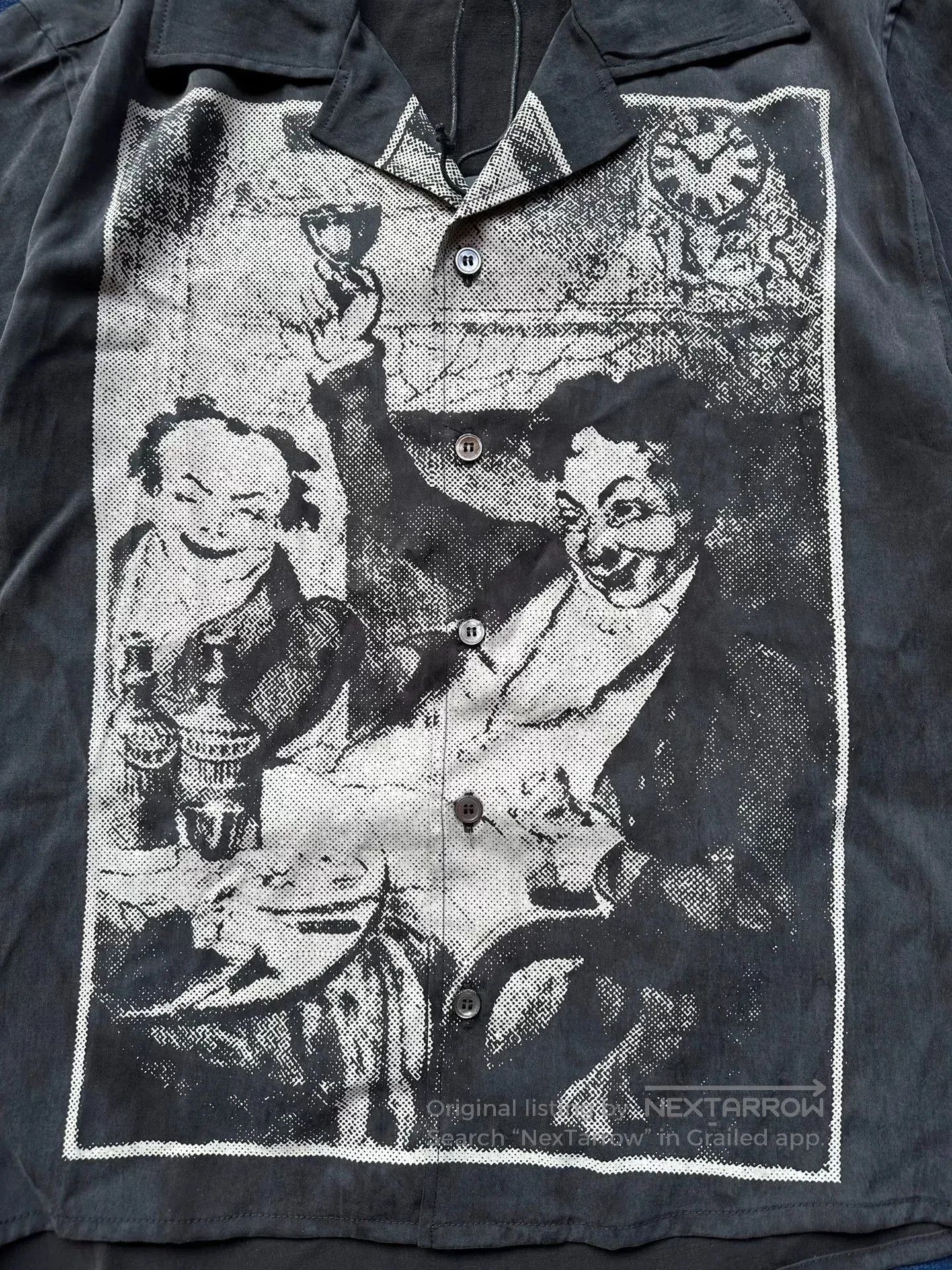 Enfants Riches Deprimes black and white graphic short sleeve shirt. Size US S / EU 44-46 / 1 - 4 Thumbnail