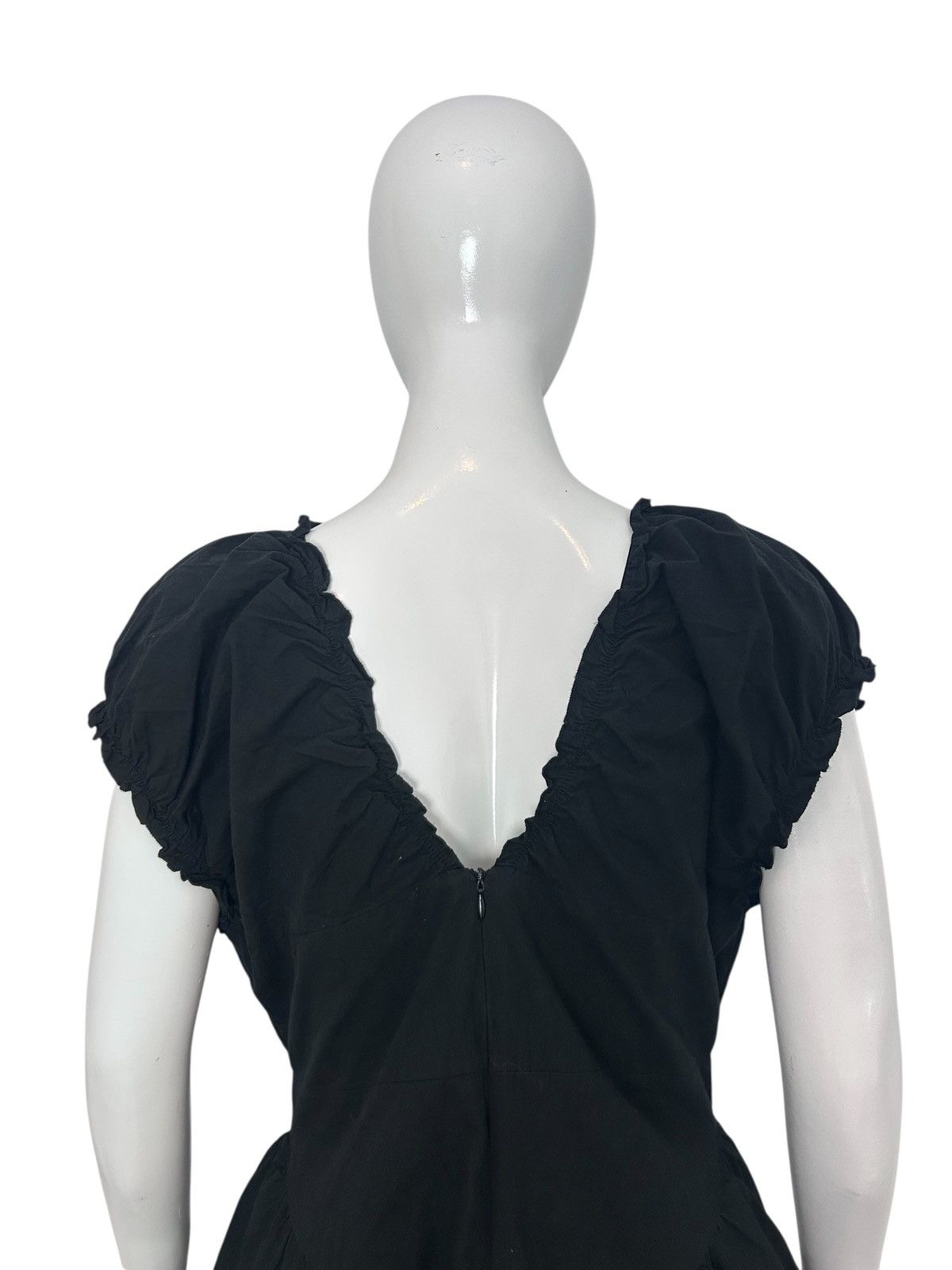 Japanese Brand Vintage Y2K Black Puff Sleeve Tunic Dress Top Avant Garde Size L / US 10 / IT 46 - 6 Thumbnail