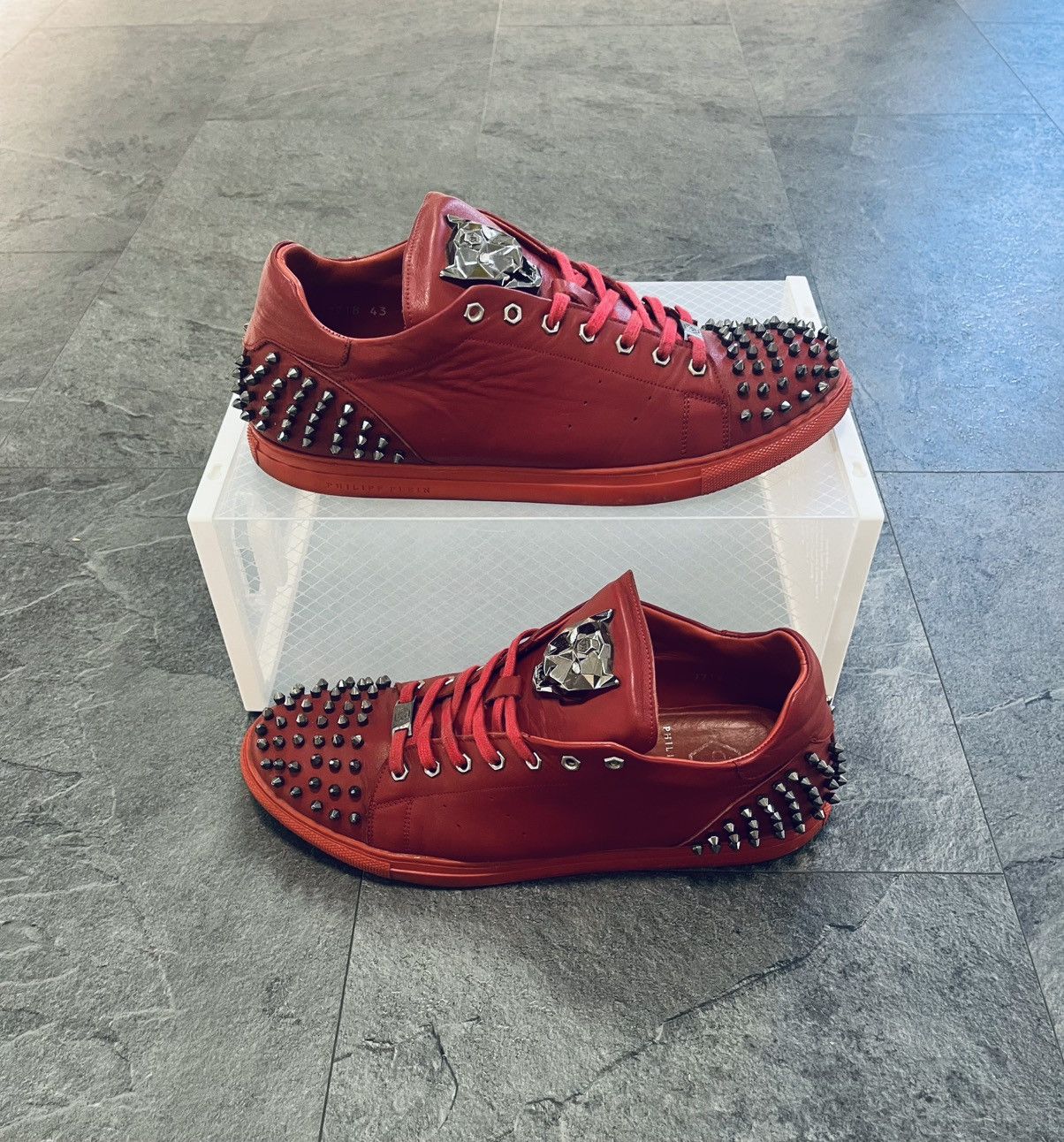 Philipp Plein Philipp Plein Studded Low-top Sneakers Size US 10 / EU 43 - 2 Thumbnail