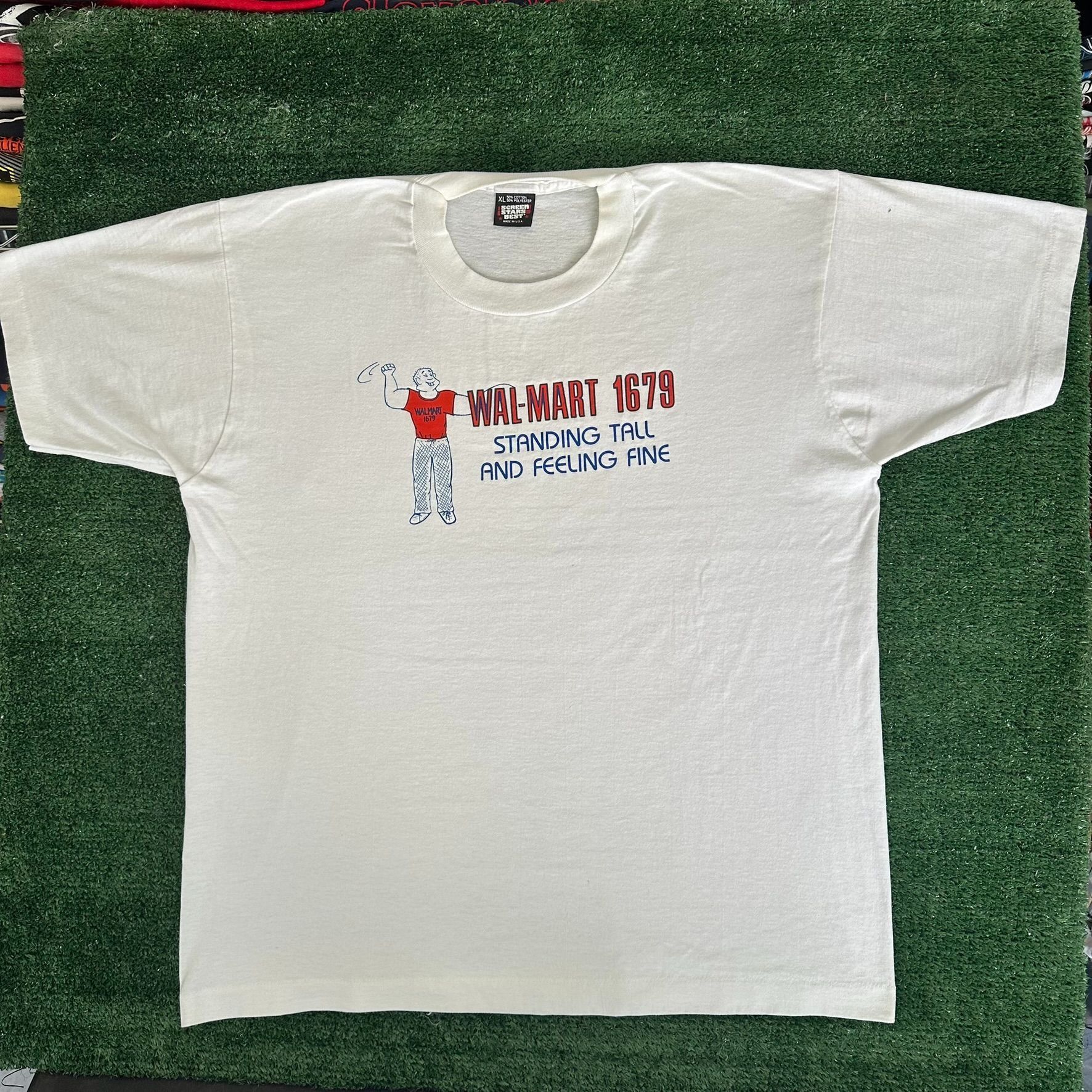 Vintage Vintage 90s Walmart 1679 T-Shirt Single Stitch Employee Prom Size US XL / EU 56 / 4 - 1 Thumbnail