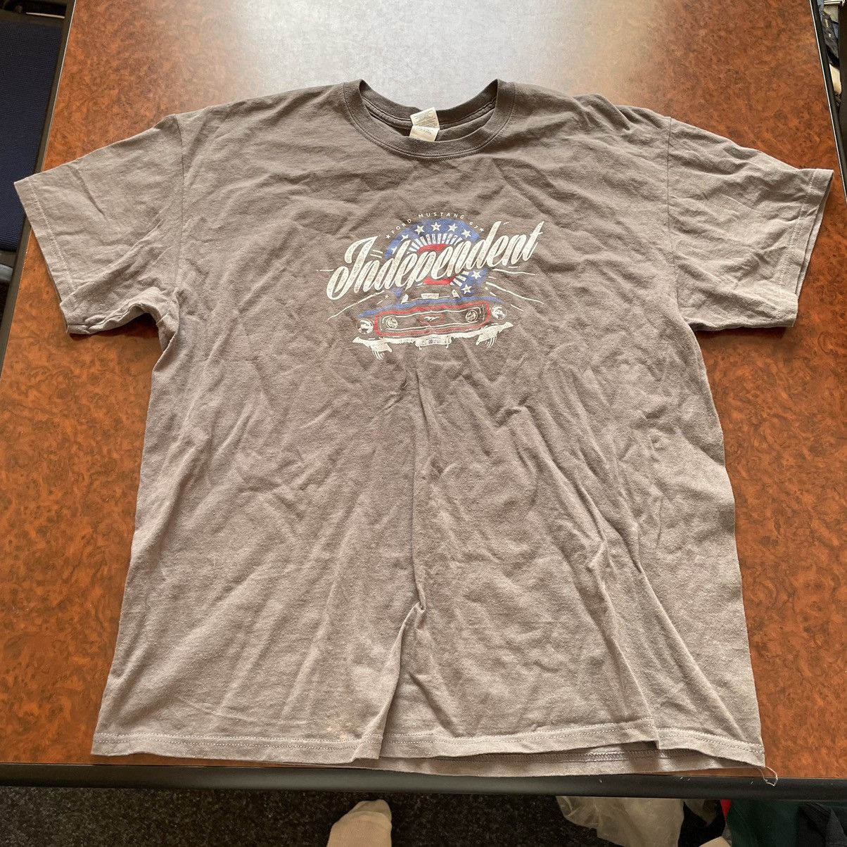 Affliction × Independent Truck Co. INDEPENDENT brown tee shirt FORD MUSTANG 67 punk Size US XL / EU 56 / 4 - 1 Thumbnail