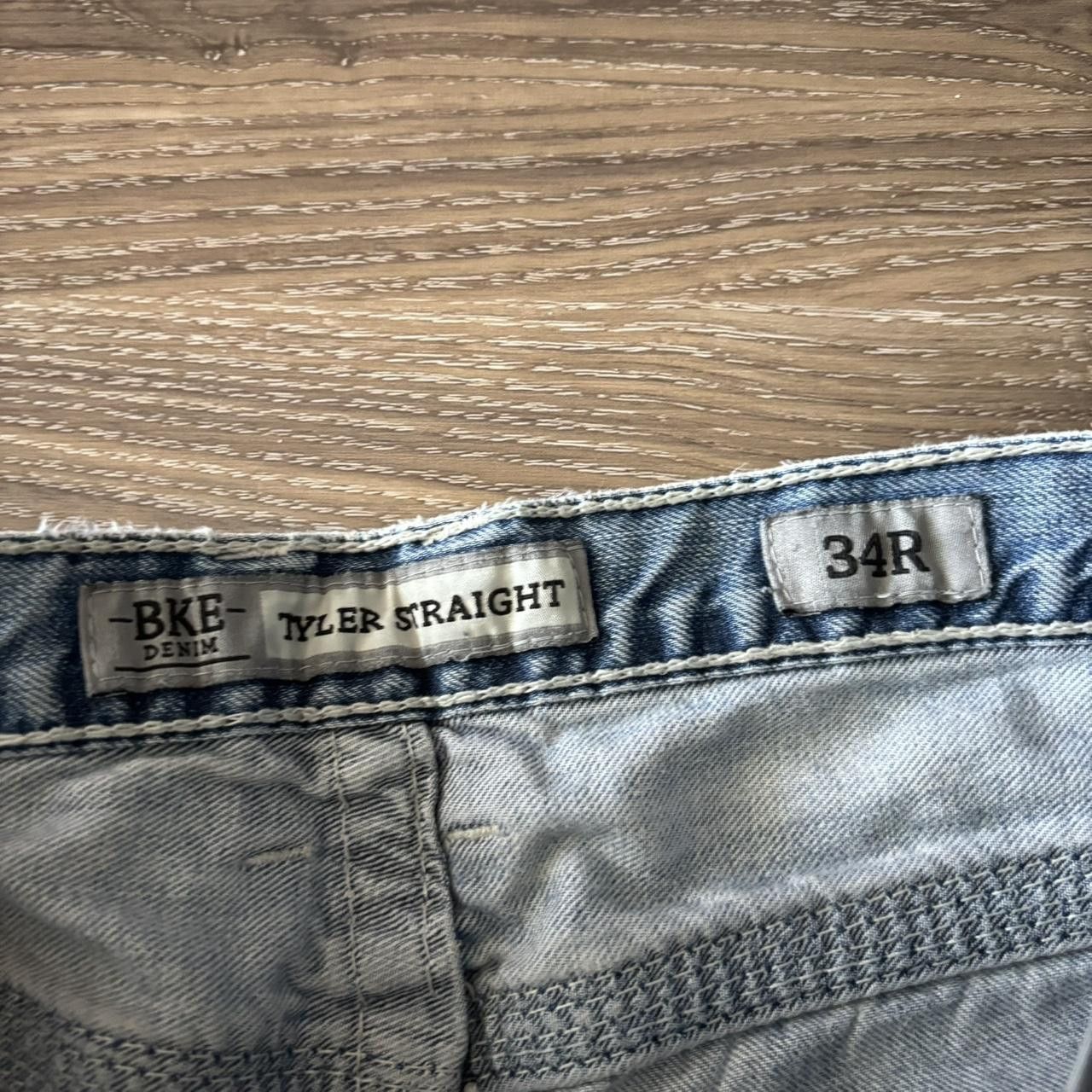 BKE Crazy Vintage Y2K/2000s Grunge Light Wash BKE Distressed Denim Jeans! 34x31 Size US 34 / EU 50 - 8 Thumbnail