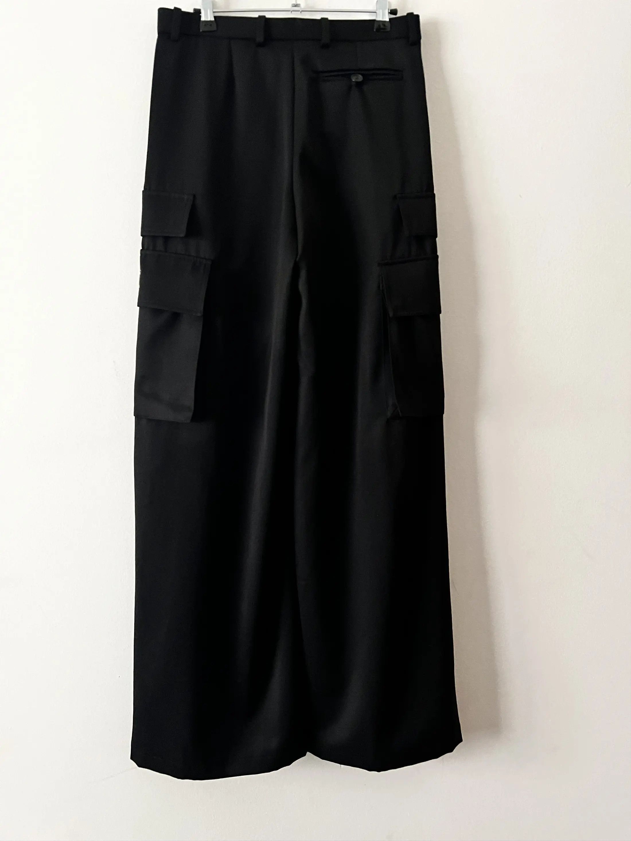 Versace Virgin Wool Cargo Pants Palazzo Design Size 26" / US 2 / IT 38 - 6 Thumbnail