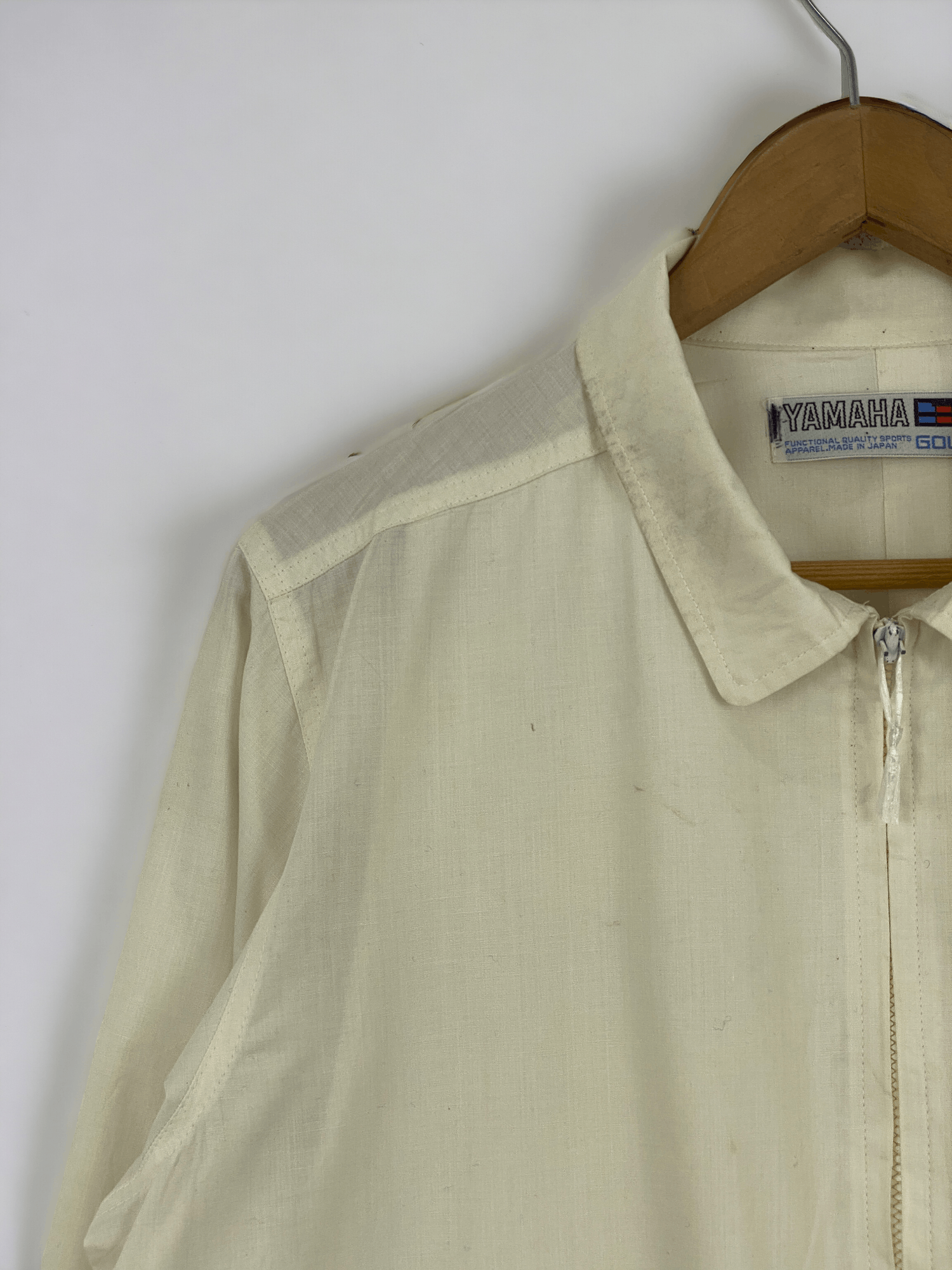 Japanese Brand Vintage Yamaha Golf Zipper Ups Light Jacket White JA0040 Size US M / EU 48-50 / 2 - 9 Thumbnail