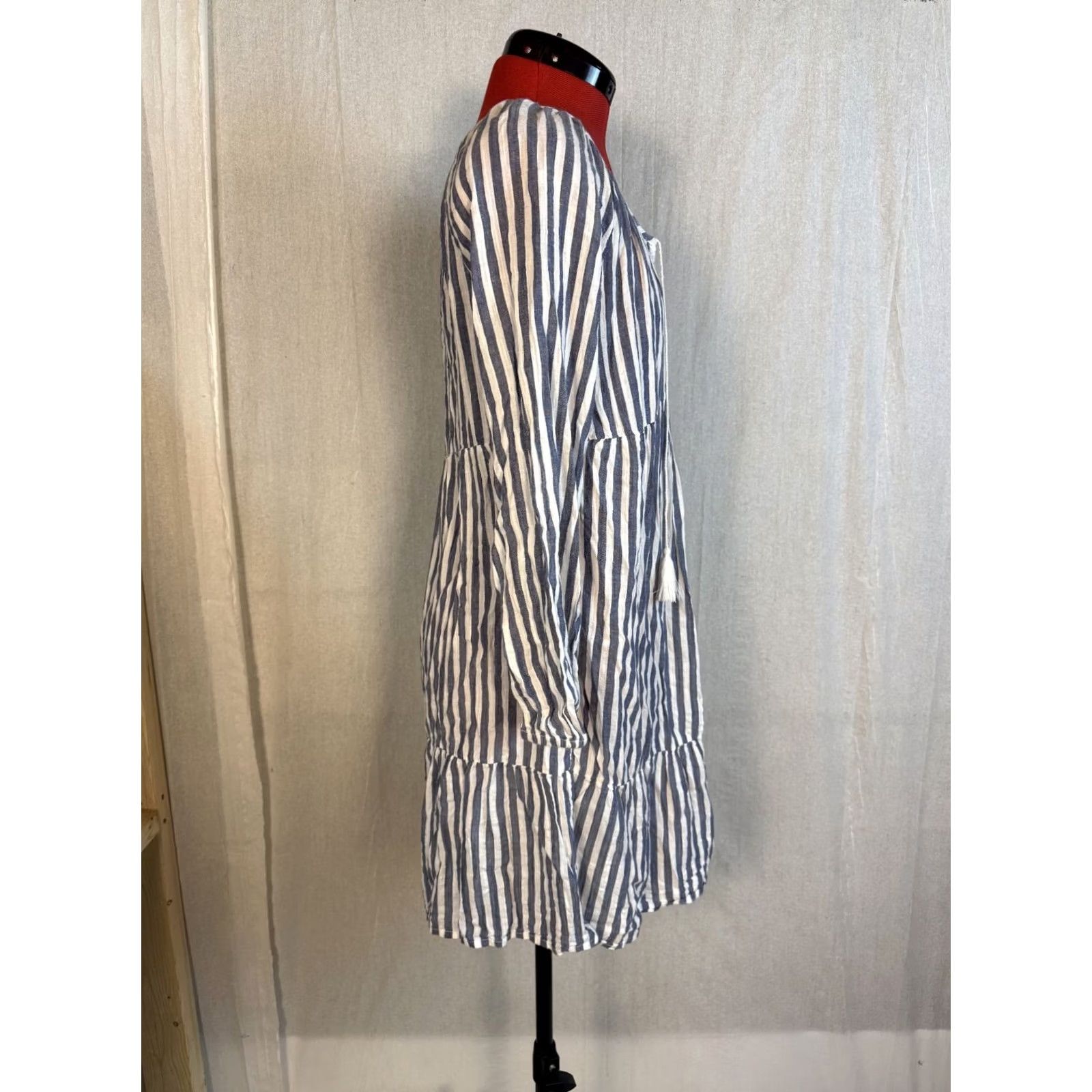 Old Navy Old Navy Womens Nautical Striped Midi Swing Shirt Dress Size S F422 Size S / US 4 / IT 40 - 5 Thumbnail