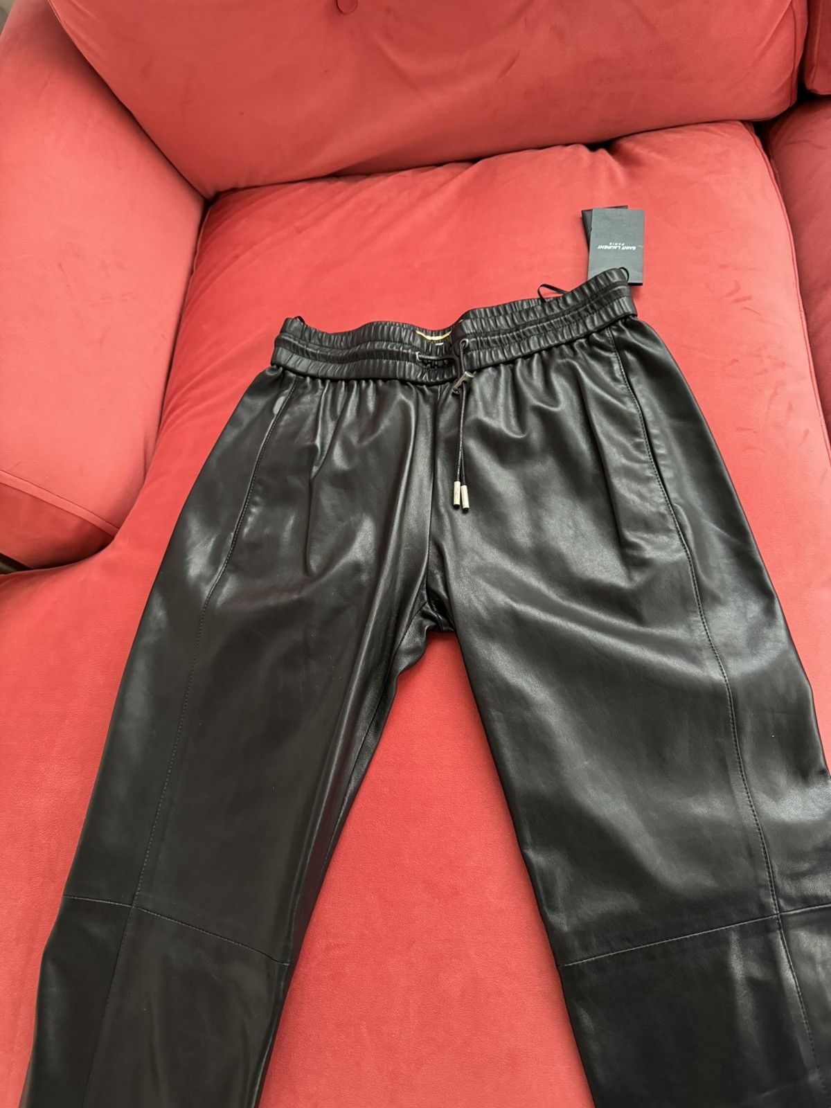 Saint Laurent Paris Saint Laurent super soft leather trousers, size 36 Fr, S Size 26" / US 2 / IT 38 - 7 Thumbnail