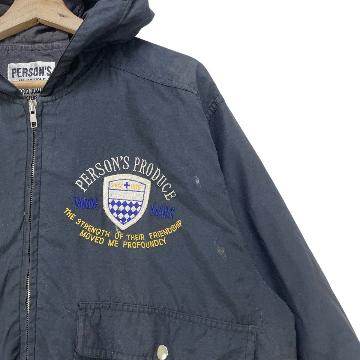 Japanese Brand × PERSON'S × Vintage Vintage Persons Bomber Hoody Jacket Size US M / EU 48-50 / 2 - 3 Thumbnail