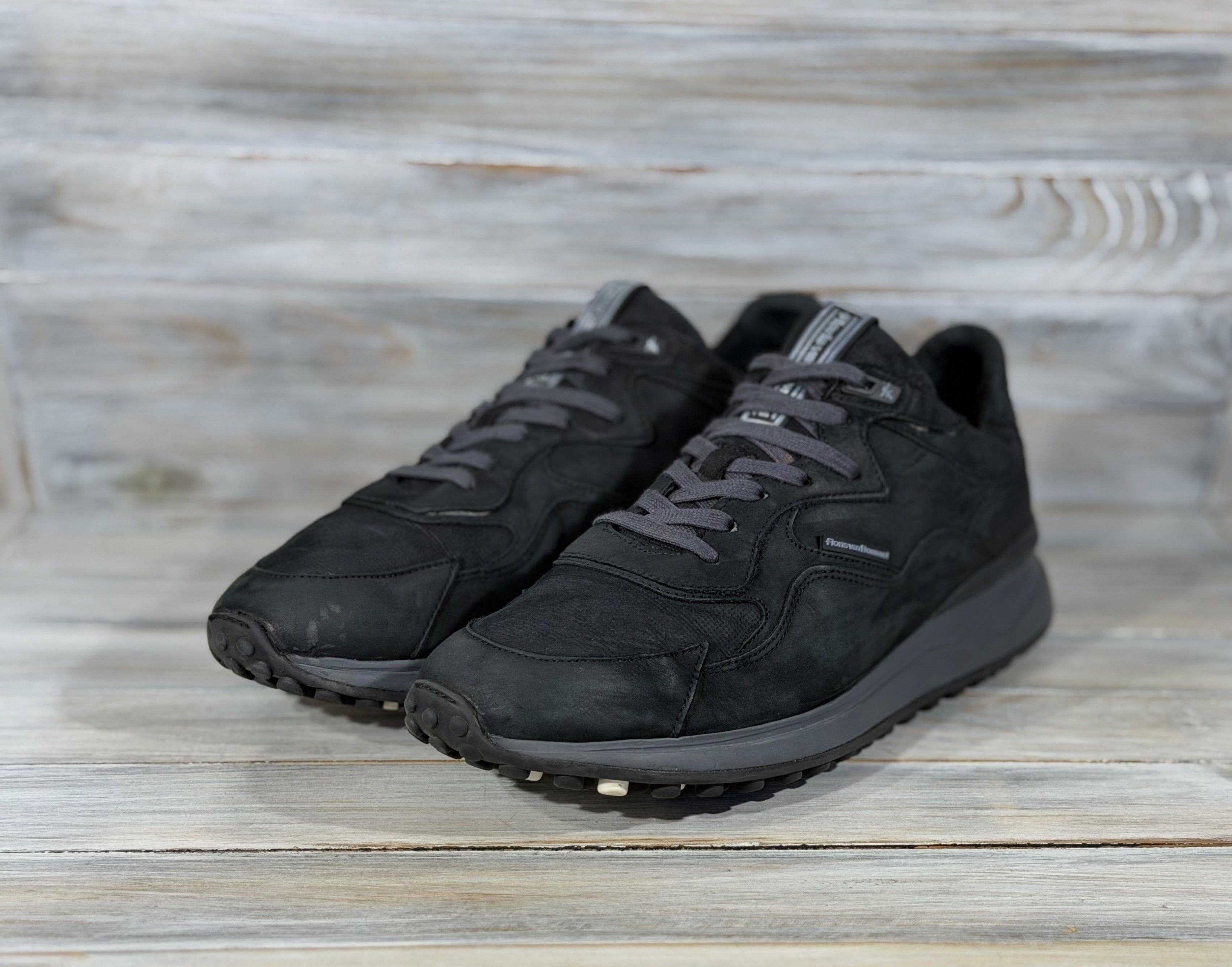 Floris van Bommel FLORIS VAN BOMMEL Noppi Black Leather Sneakers Luxury Size US 10.5 / EU 43-44 - 17 Thumbnail