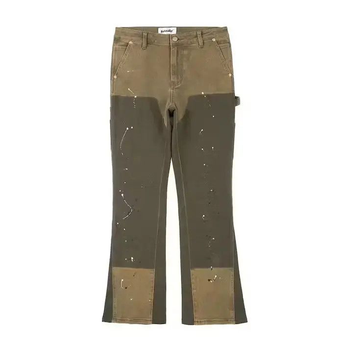 Japanese Brand × Jean Spliced Speckled Ink Micro Flare Pants Size US 30 / EU 46 - 5 Thumbnail