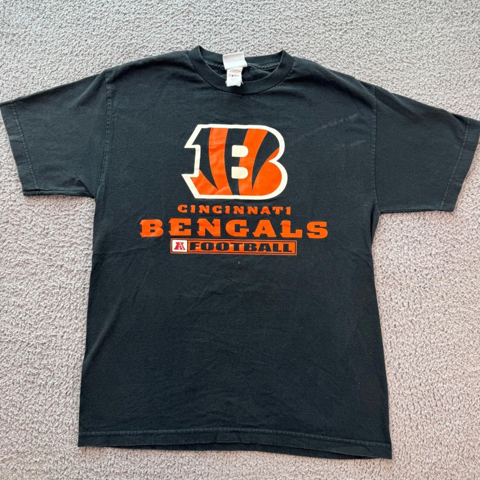 Other Cincinnati Bengals T Shirt Men M Black Logo NFL Team Apparel Size US M / EU 48-50 / 2 - 1 Thumbnail