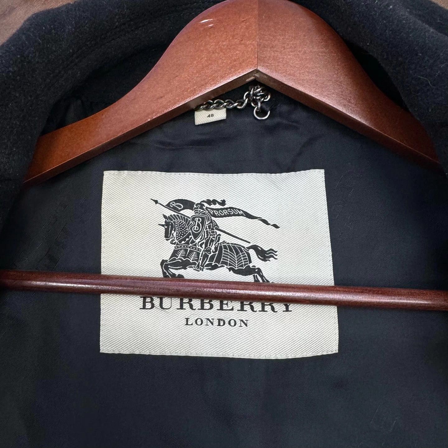 Burberry Burberry Black Double-Breasted Cashmere Coat 48 Size XL / US 12-14 / IT 48-50 - 7 Thumbnail