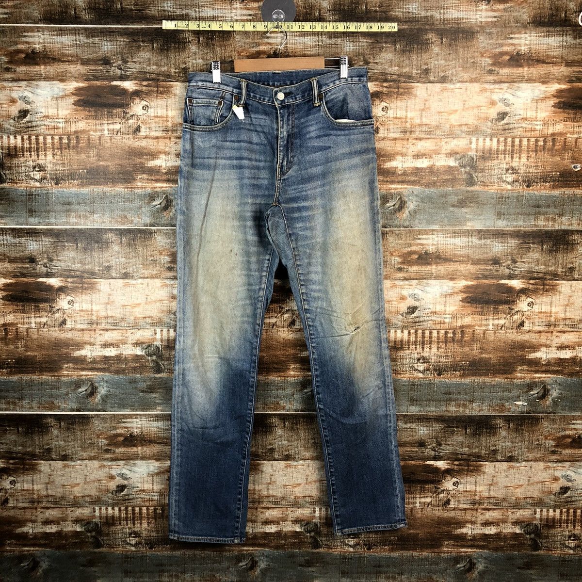 Levi's DLL Levis 551 faded Blue jeans Denim Pants #C189 Size US 31 - 1 Thumbnail
