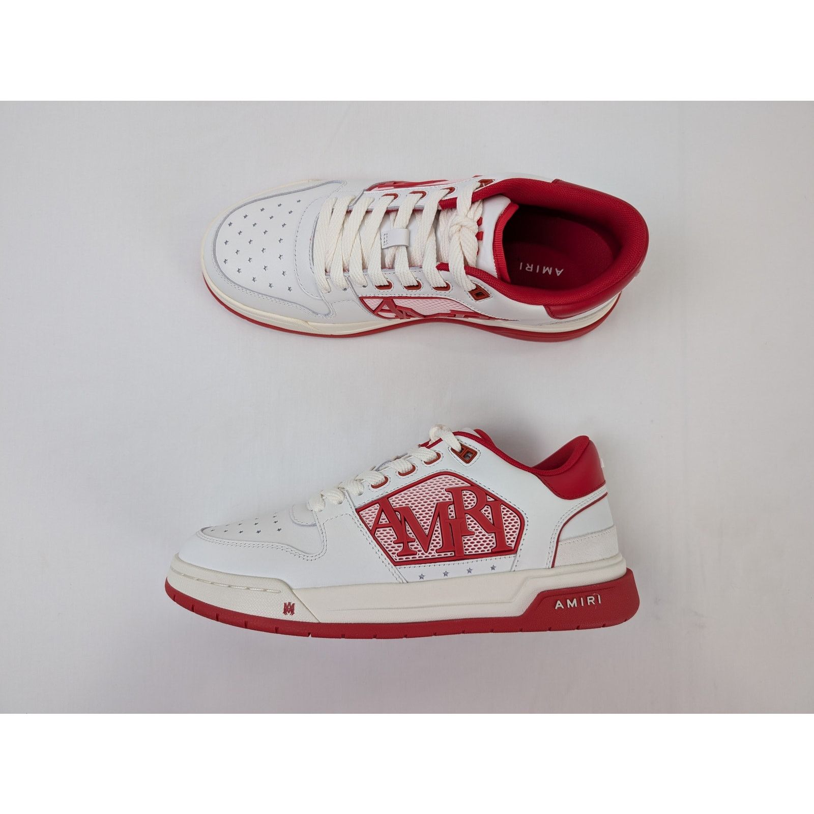 Amiri o1rshd1 Classic Low top Sneakers in White/Red Size US 8 / EU 41 - 1 Thumbnail