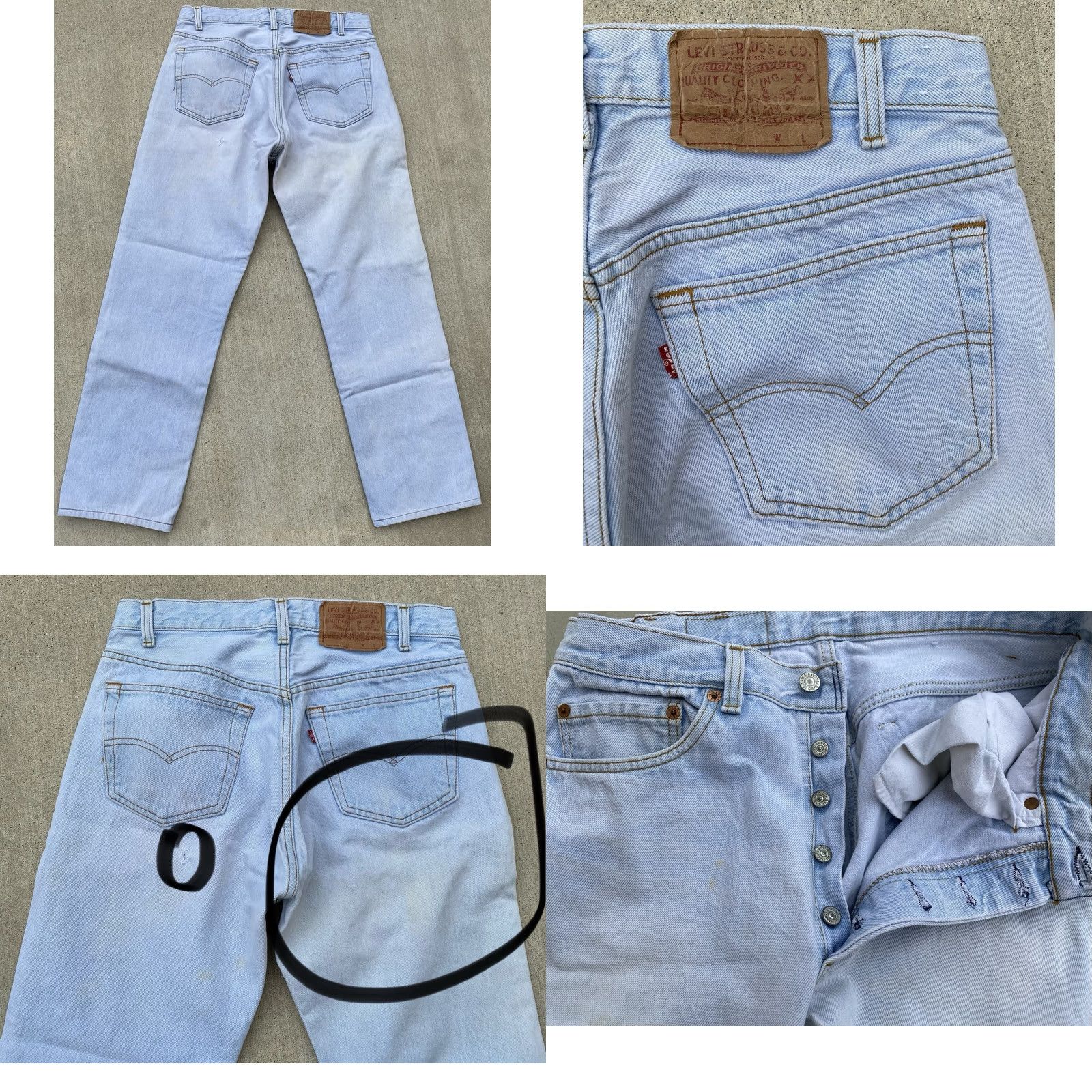 Levi's VINTAGE Levi's 501 Jeans Distressed Levis 501 Denim Jeans Regular Men 31 Blue Waist 31 Inseam 30.25 Inseam 30.25 Vintage See Pics Mens Size US 31 - 8 Thumbnail