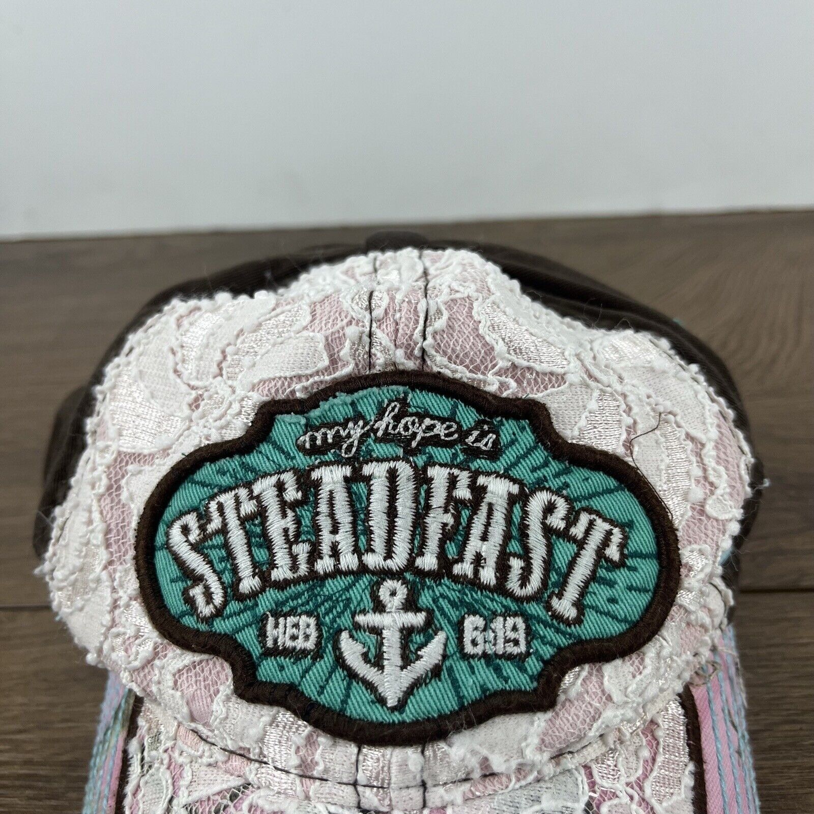 Other Steadfast Hat My Hope is Steadfast Pink Cap Adjustable Pink Size ONE SIZE - 8 Thumbnail